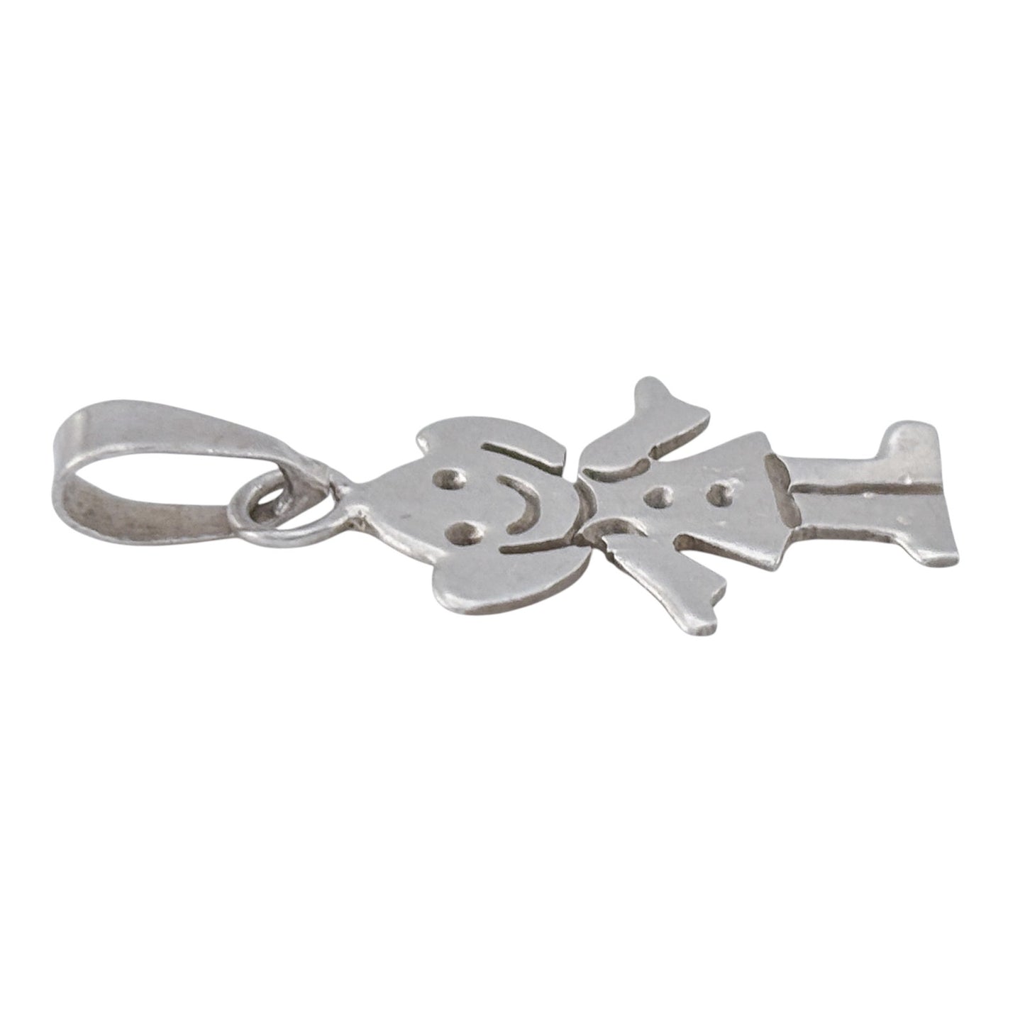 Vintage Sterling Silver 925 Girl Pendant