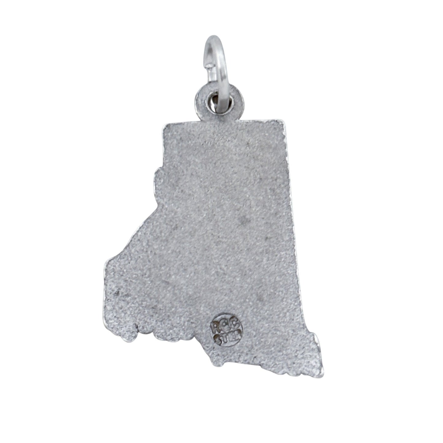 Vintage Sterling Silver 925 Rhode Island State Pendant