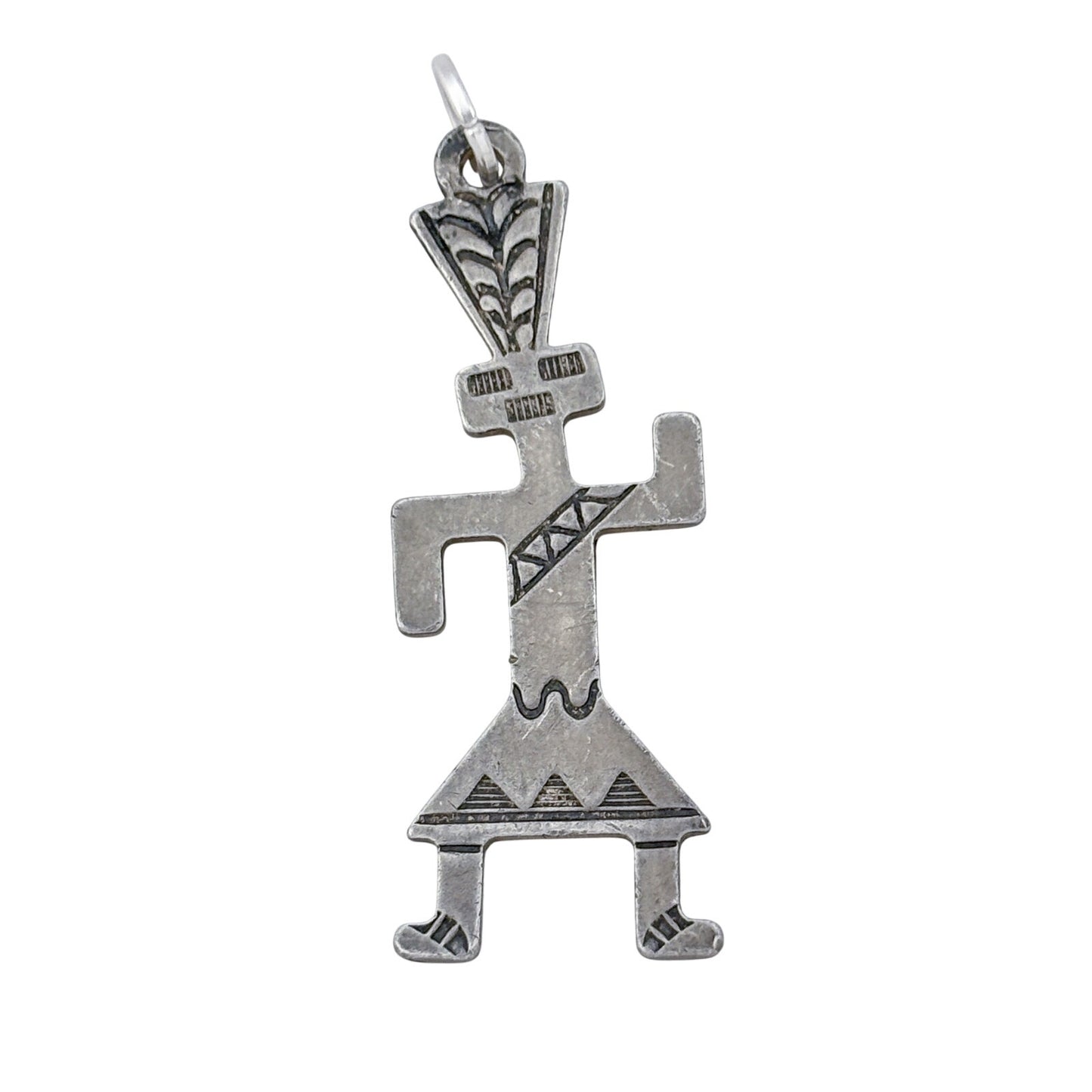 Vintage Sterling Silver 925 Kachina Doll Dancer Pendant