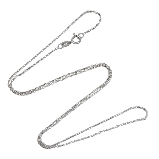 Vintage Sterling Silver 925 Cable Link Chain Necklace 18"
