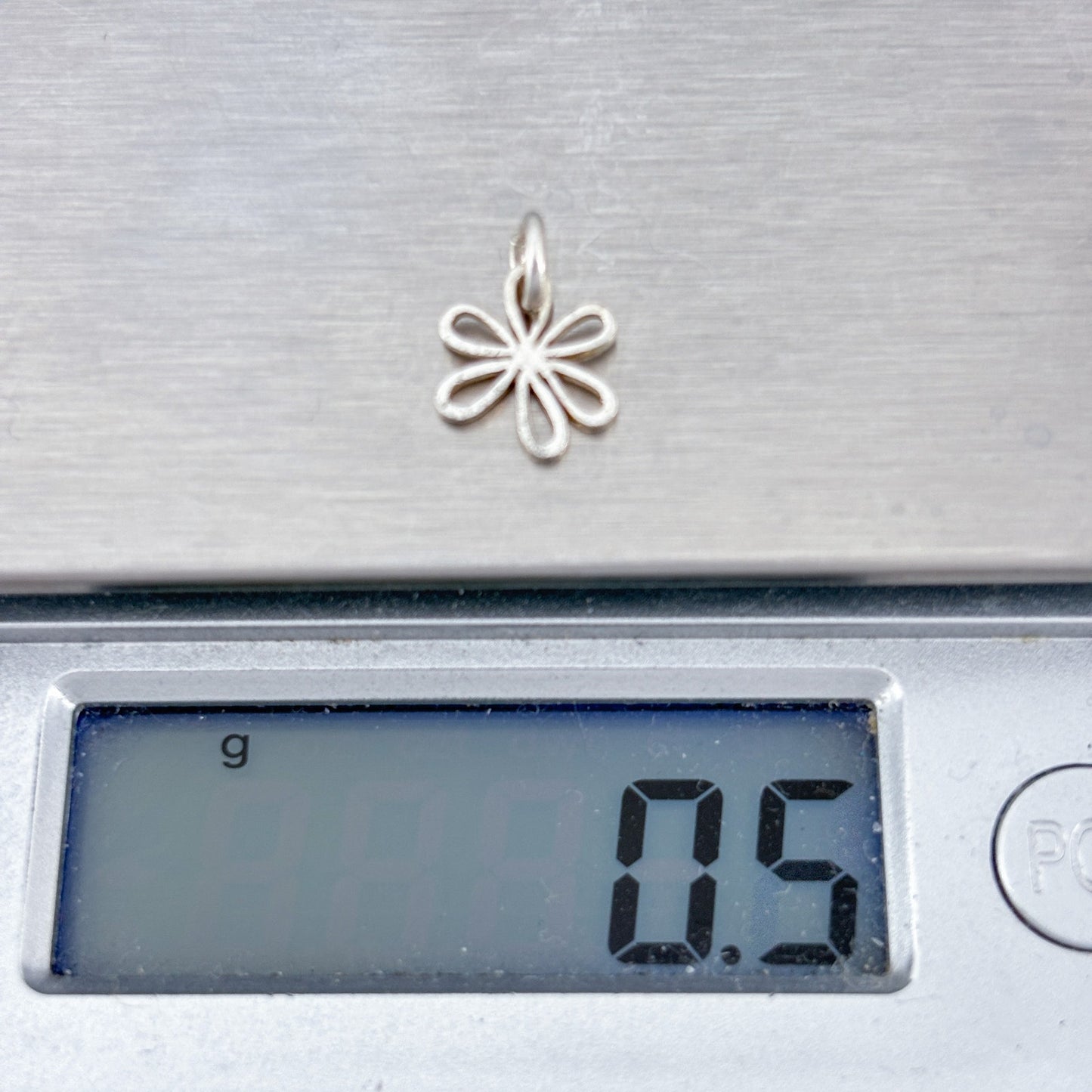 Vintage Sterling Silver 925 Dainty Flower Charm