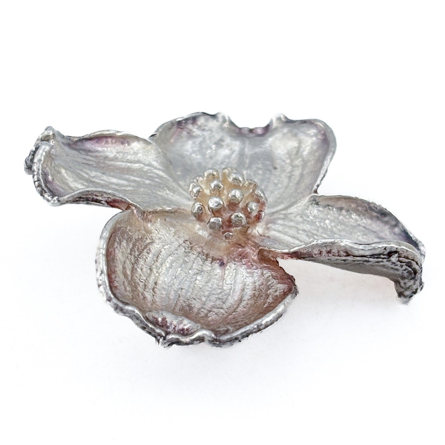 Vintage Sterling Silver 925 USNA Naval Academy Reunion Dogwood Flower Brooch