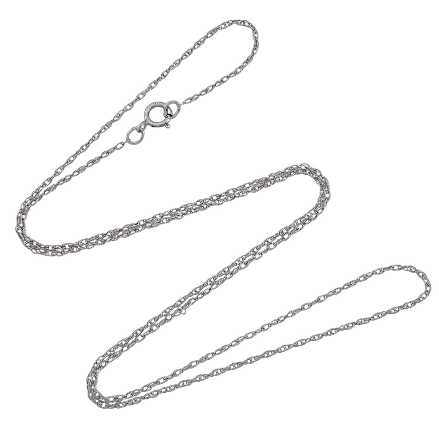 Vintage Sterling Silver 925 Cable Chain Necklace 18"