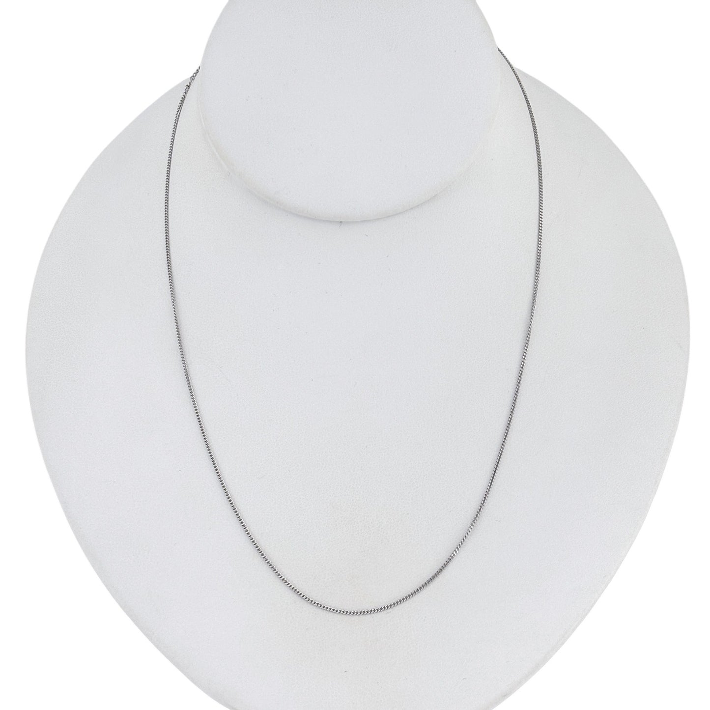 Vintage Sterling Silver 925 Curb Link Chain Necklace 15.5", 16.5", 17.5"