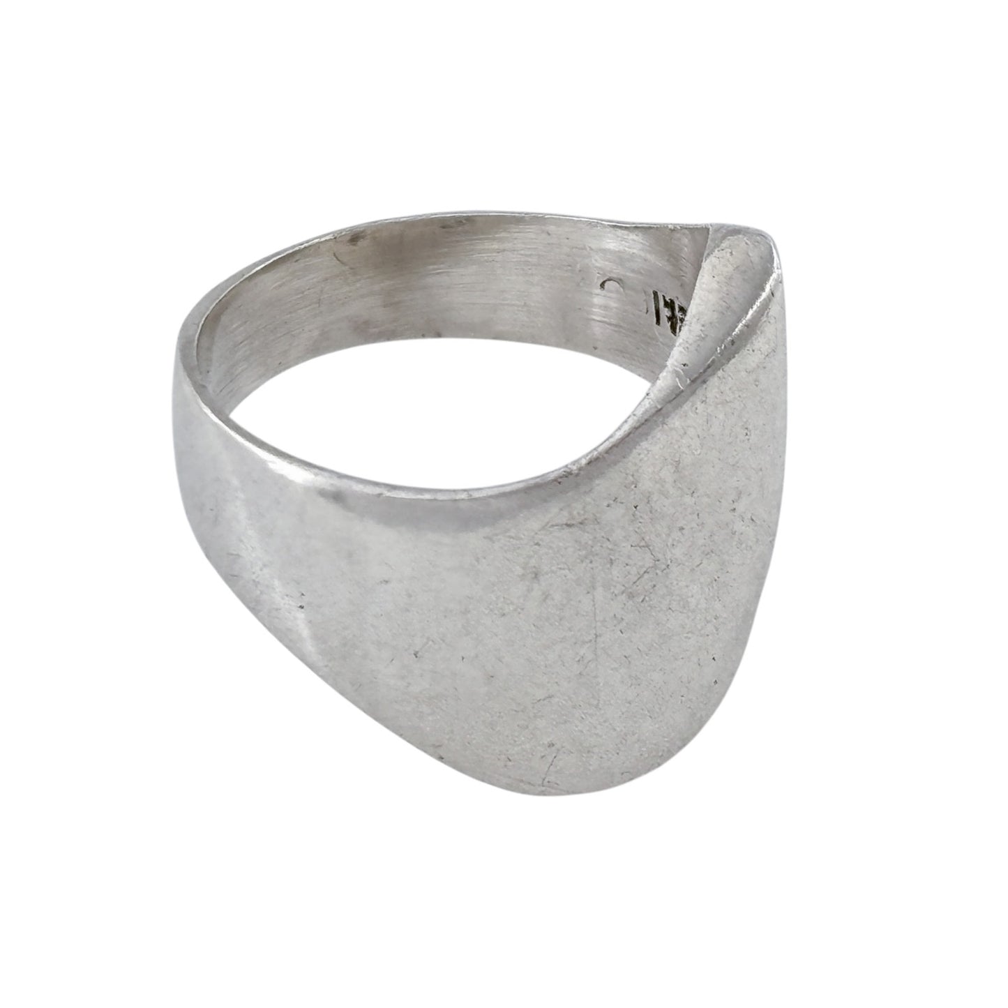 Vintage Sterling Silver 925 Mexico Smooth Geometric Dome Ring Size 7