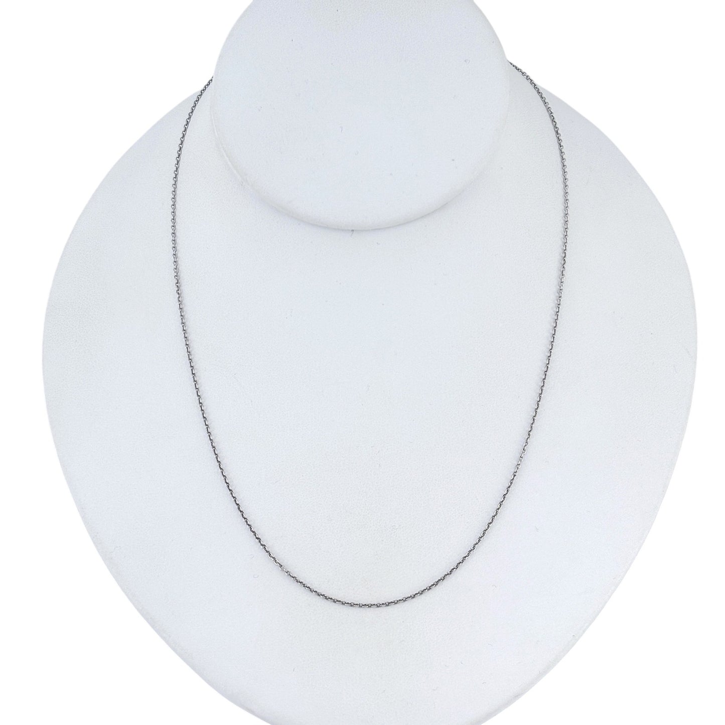 Vintage Italian Sterling Silver 925 Cable Link Chain Necklace 18"