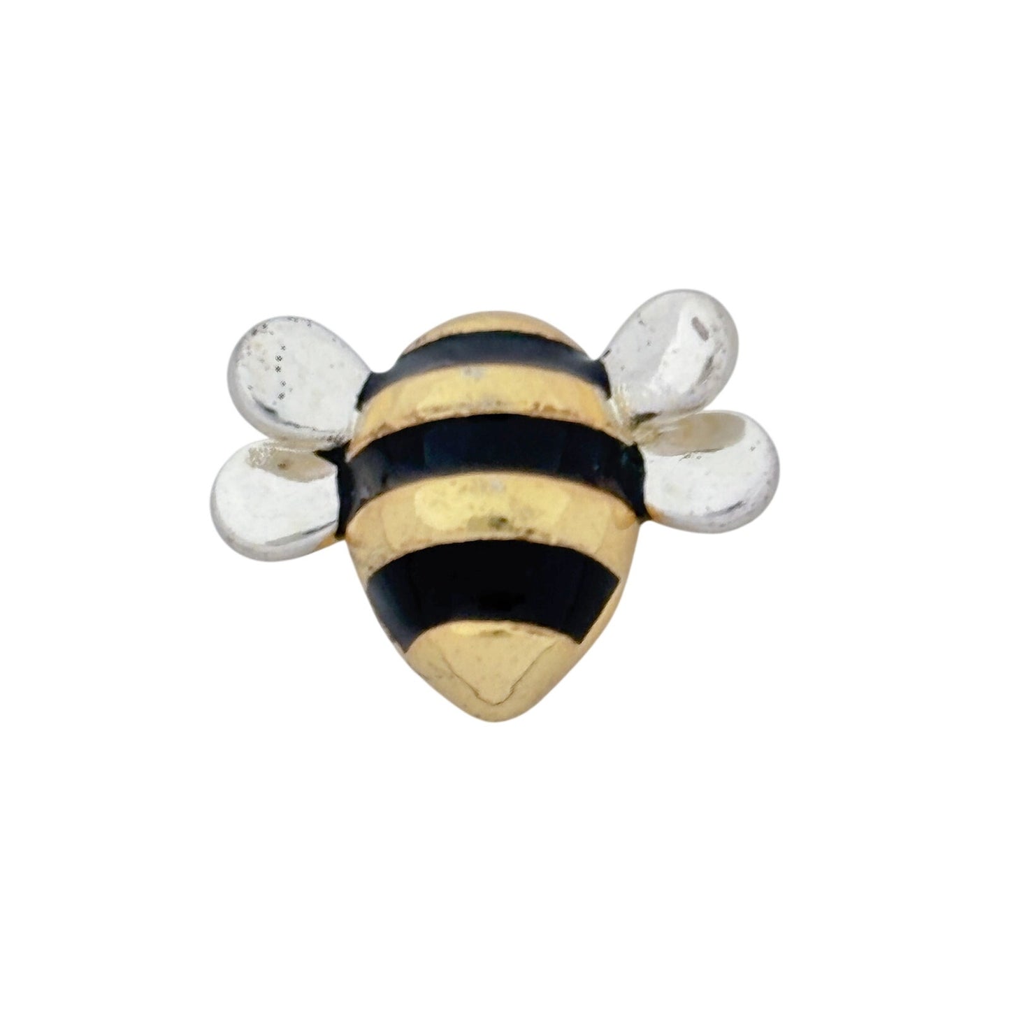 Vintage Sterling Silver 925 Gold Tone Bee Bracelet Charm