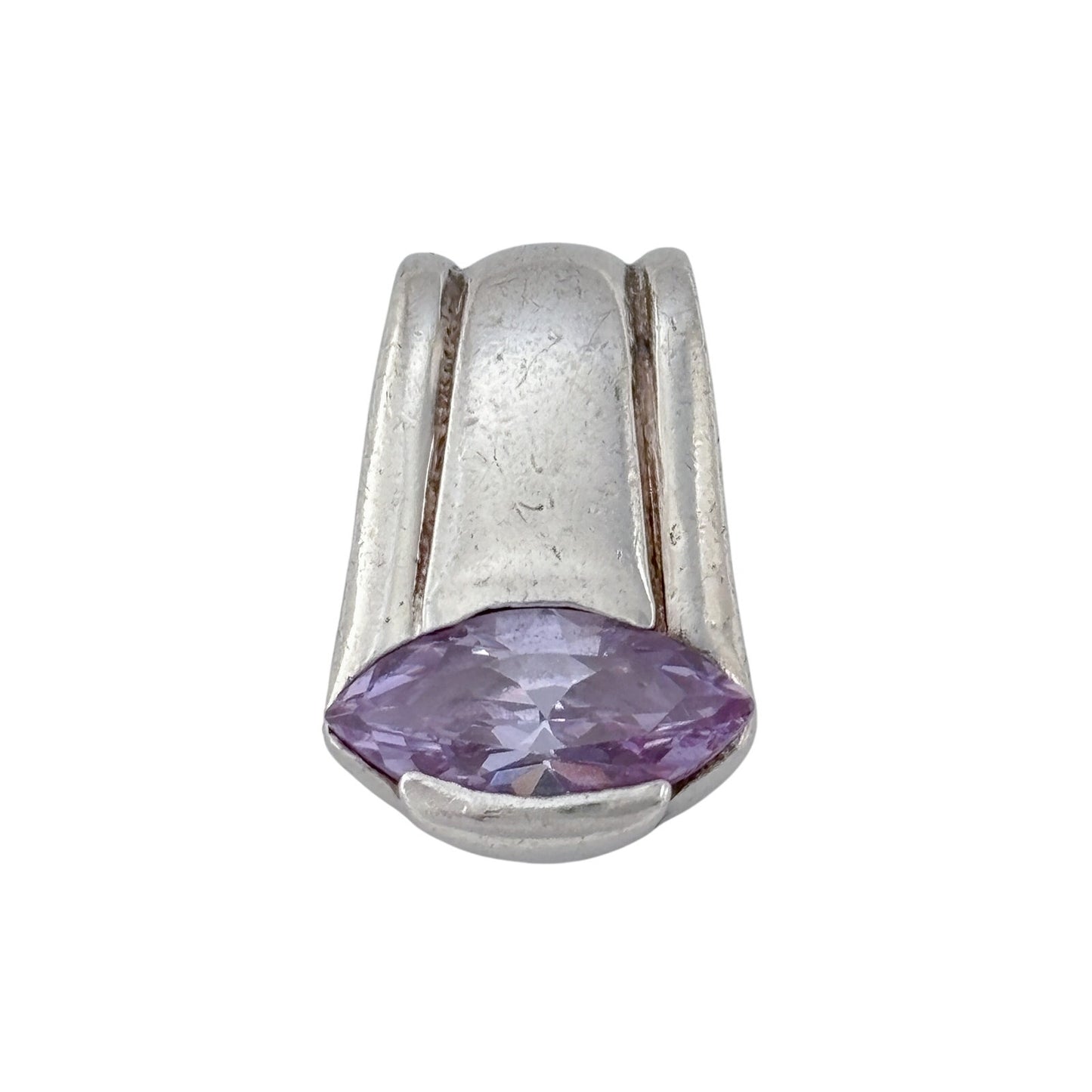 Vintage Sterling Silver 925 Amethyst Pendant