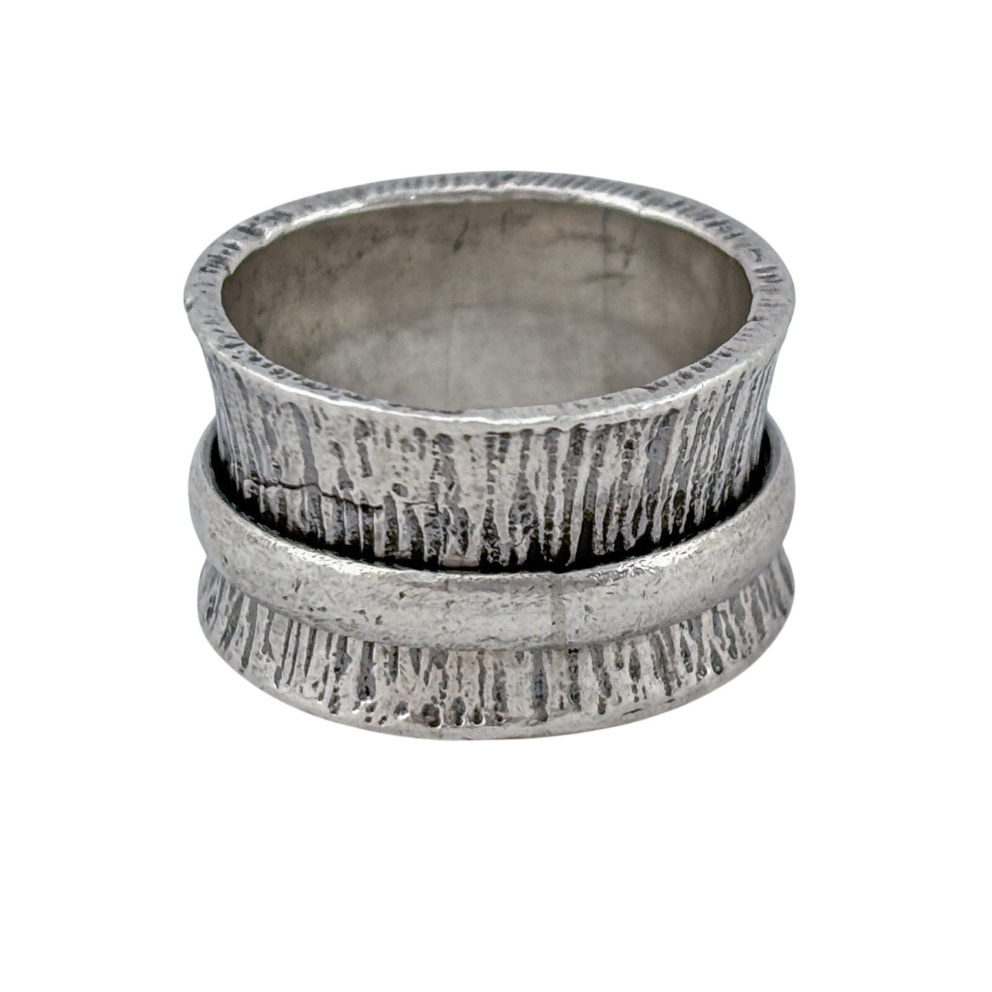Vintage Sterling Silver 925 Spinner Fidget Ring Size 7