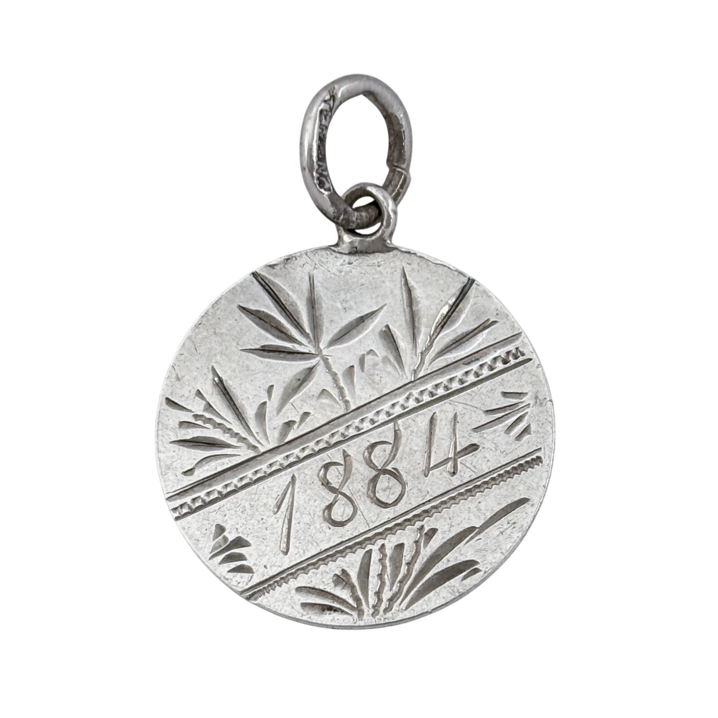 Vintage Sterling Silver 925 Martha 1884 Pendant