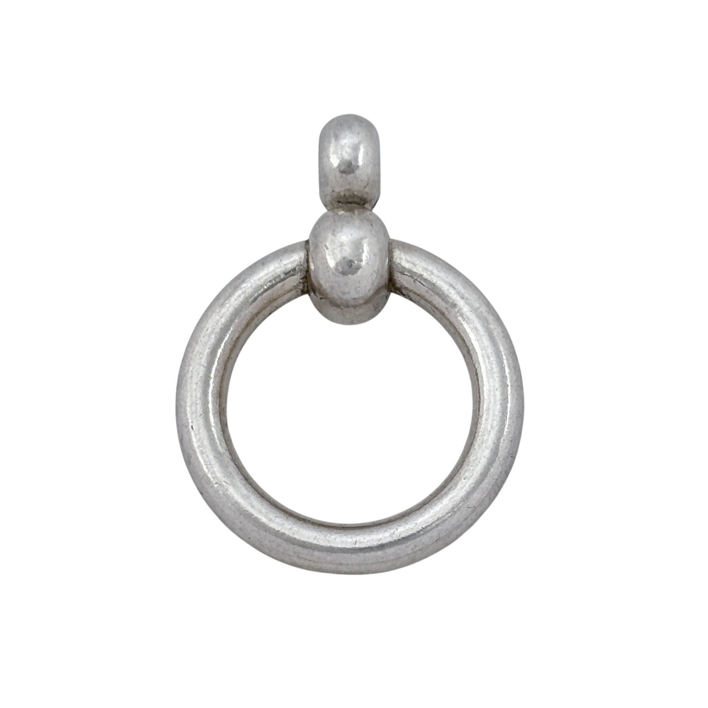 Vintage Sterling Silver 925 Circular Ring Pendant