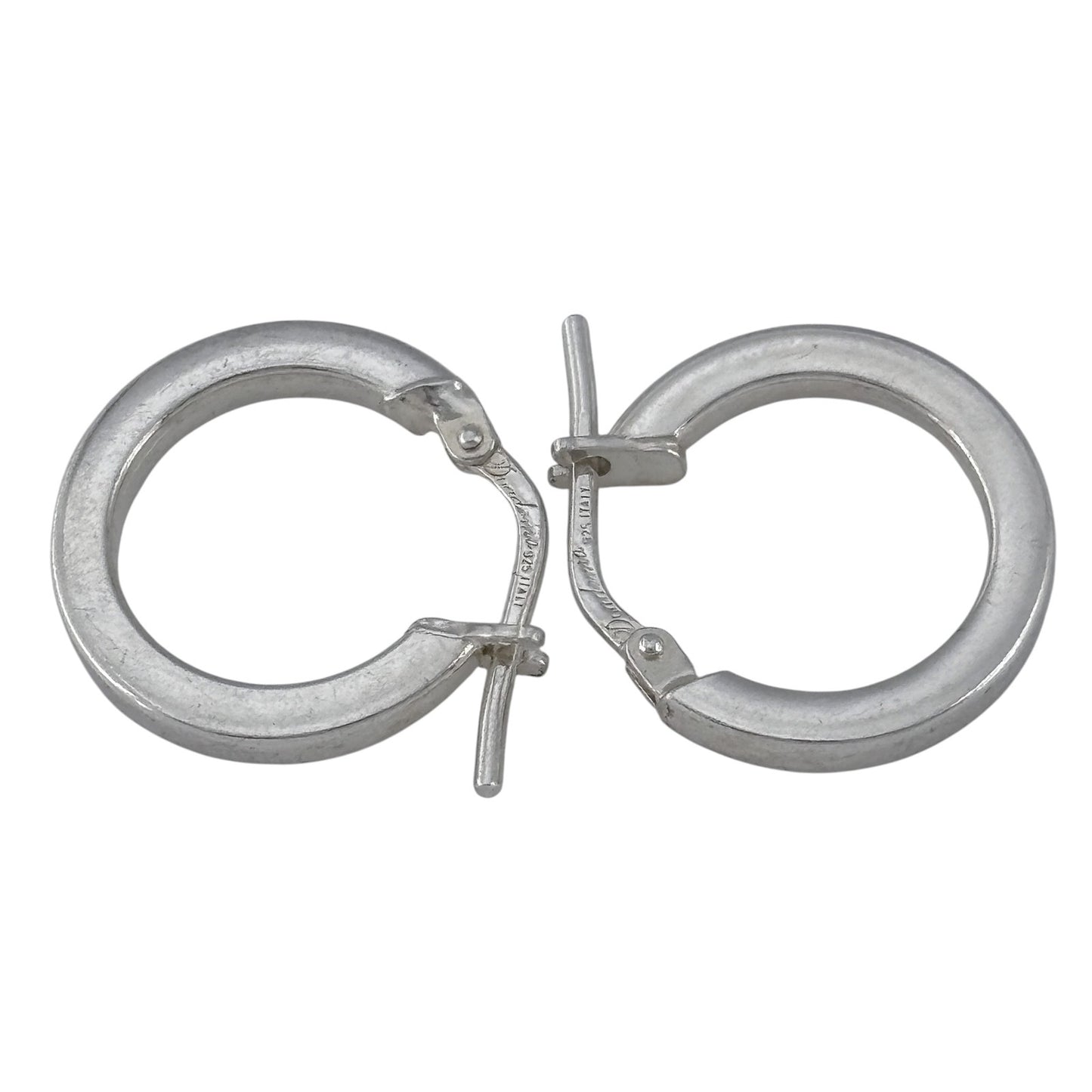 Vintage Sterling Silver 925 Hoop Earrings