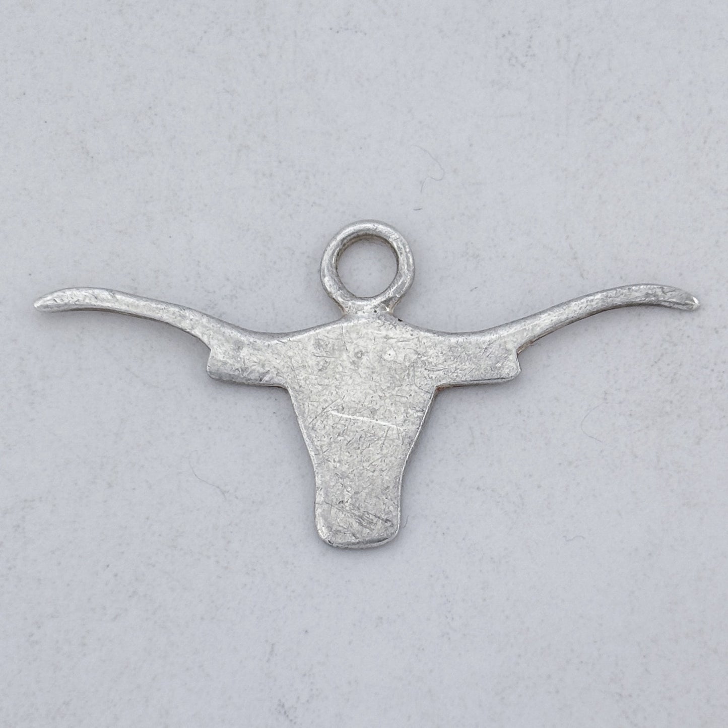 Vintage Sterling Silver 925 Longhorn Charm