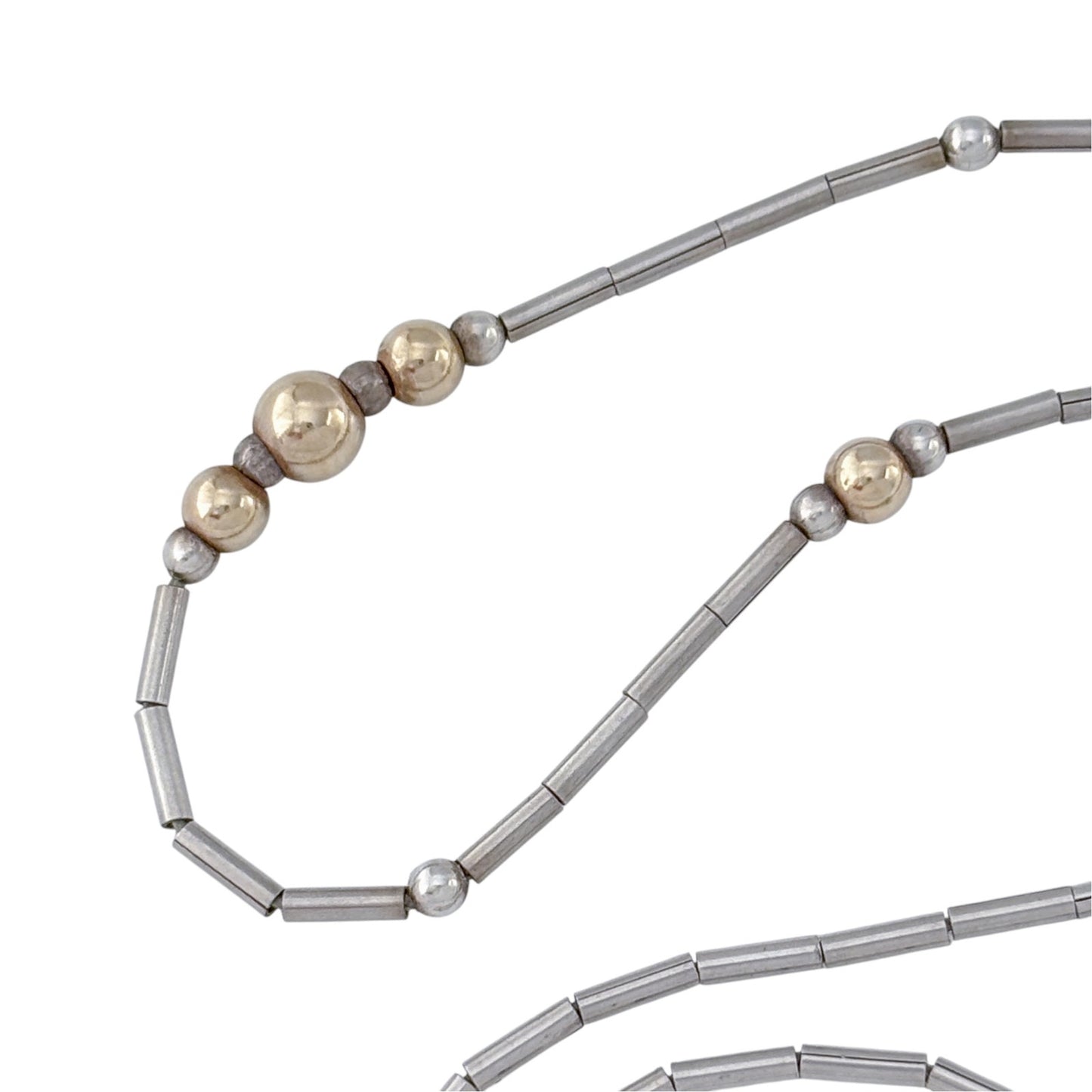 Vintage Sterling Liquid Silver 925 Necklace 15.25"
