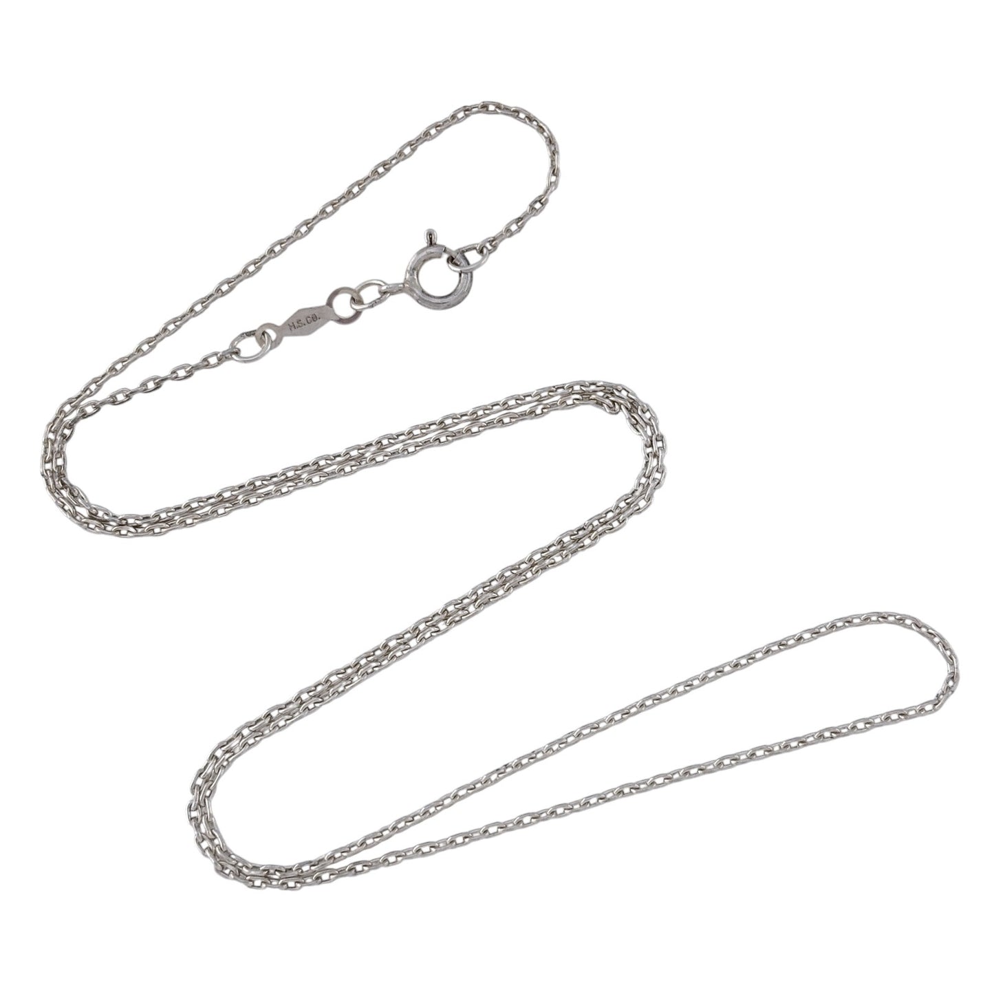 Vintage Sterling Silver 925 Cable Link Chain Necklace 18"