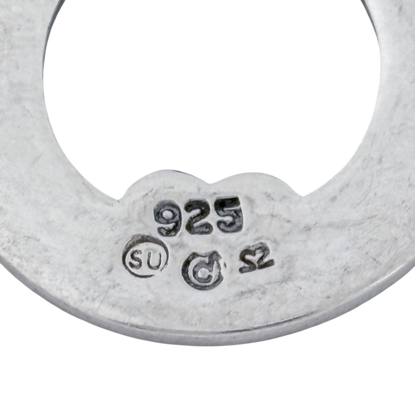 Vintage Sterling Silver 925 Millennium Disk Pendant