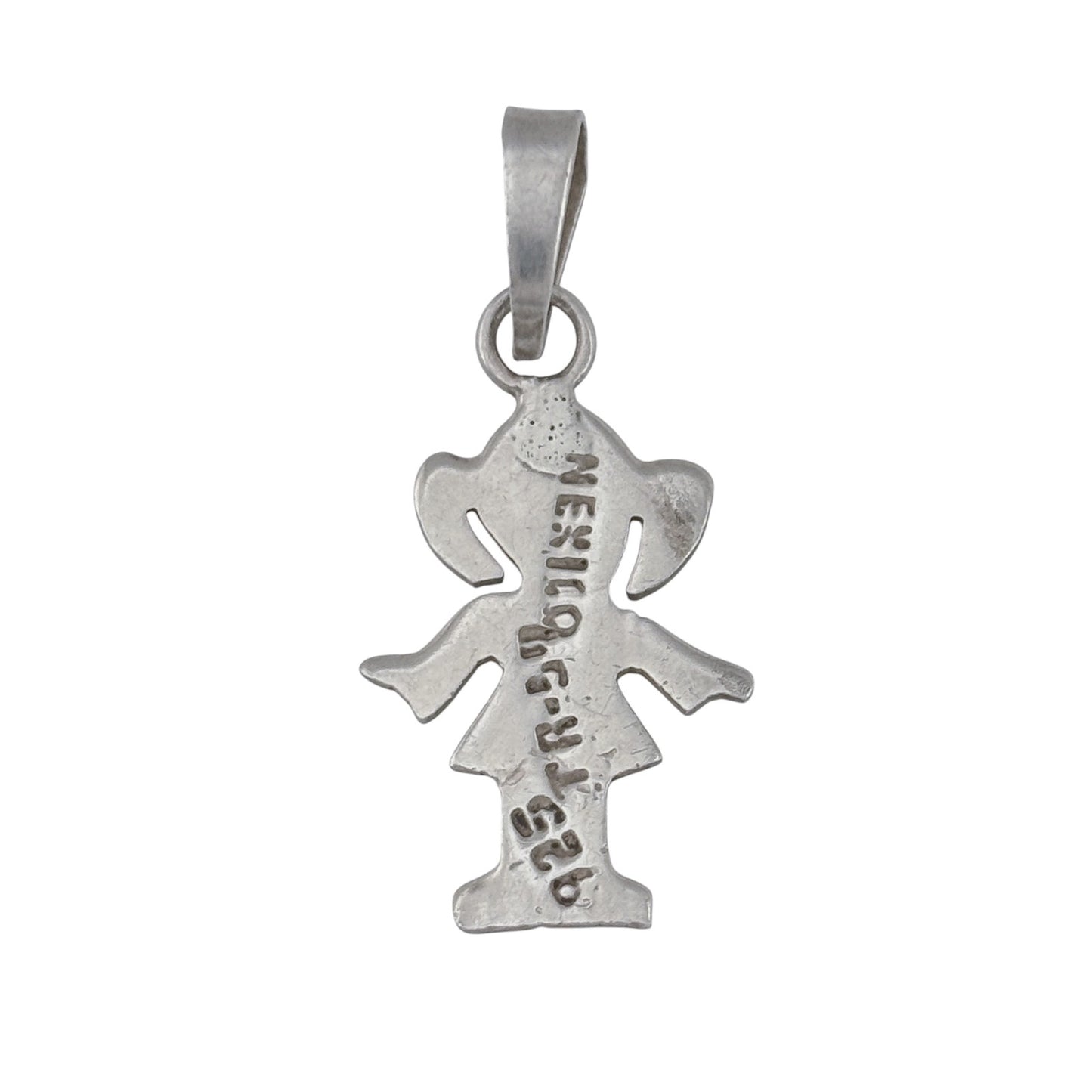 Vintage Sterling Silver 925 Girl Pendant