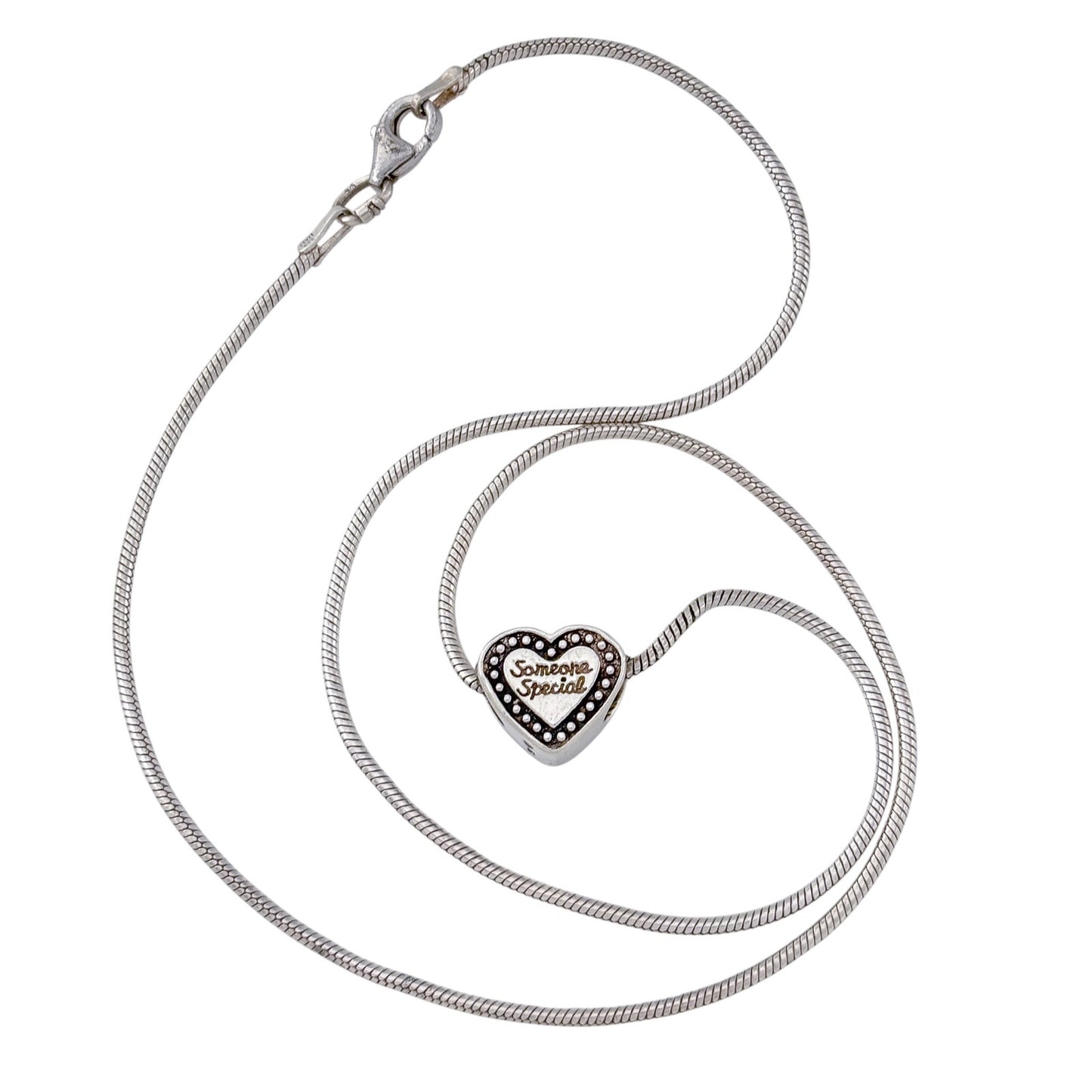 Vintage Sterling Silver 925 “Someone Special” Heart Necklace 16"