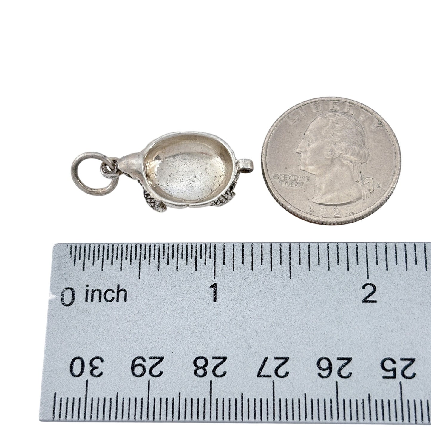 Vintage Sterling Silver 925 Turtle Charm