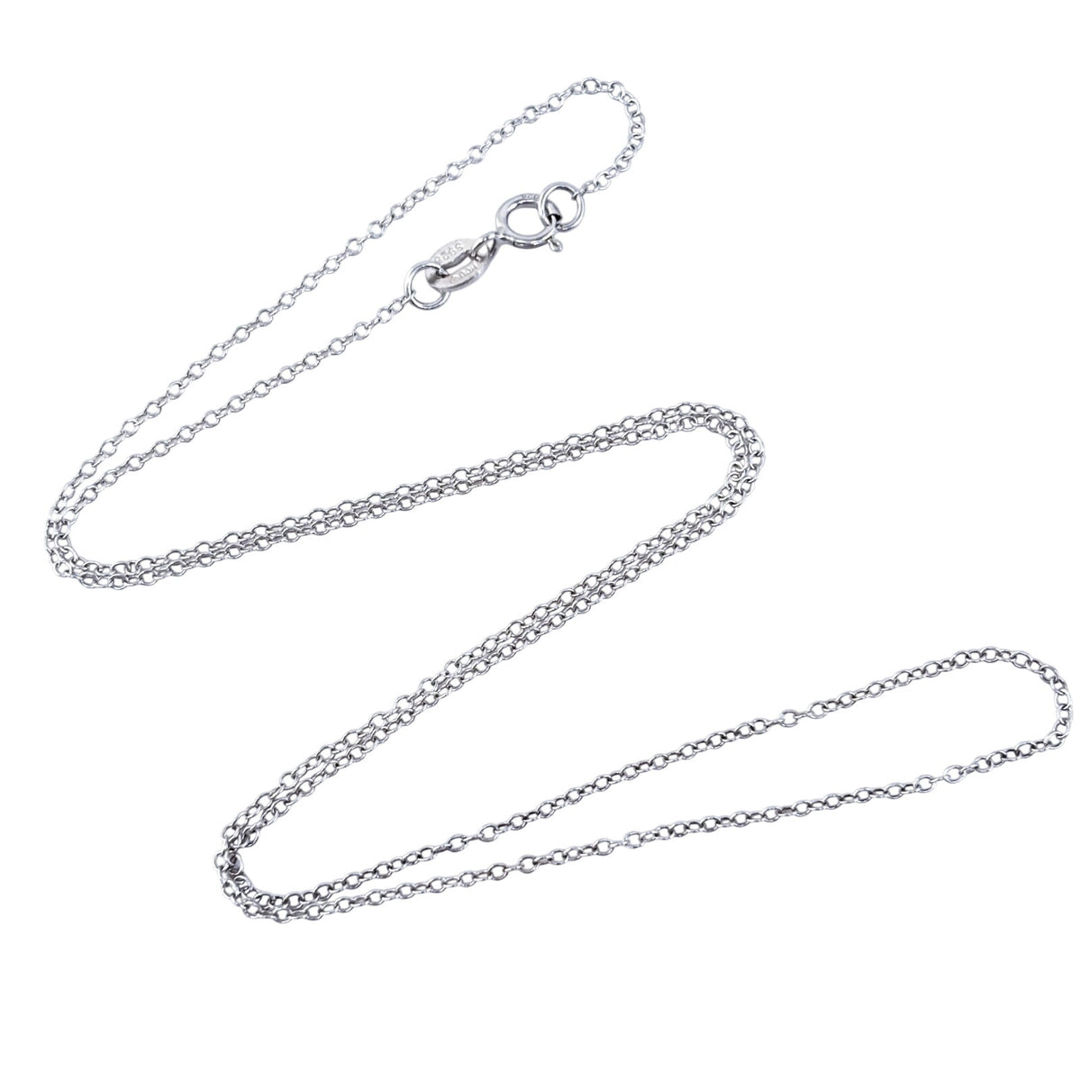 Estate Sterling Silver 925 Cable Chain Necklace 18"