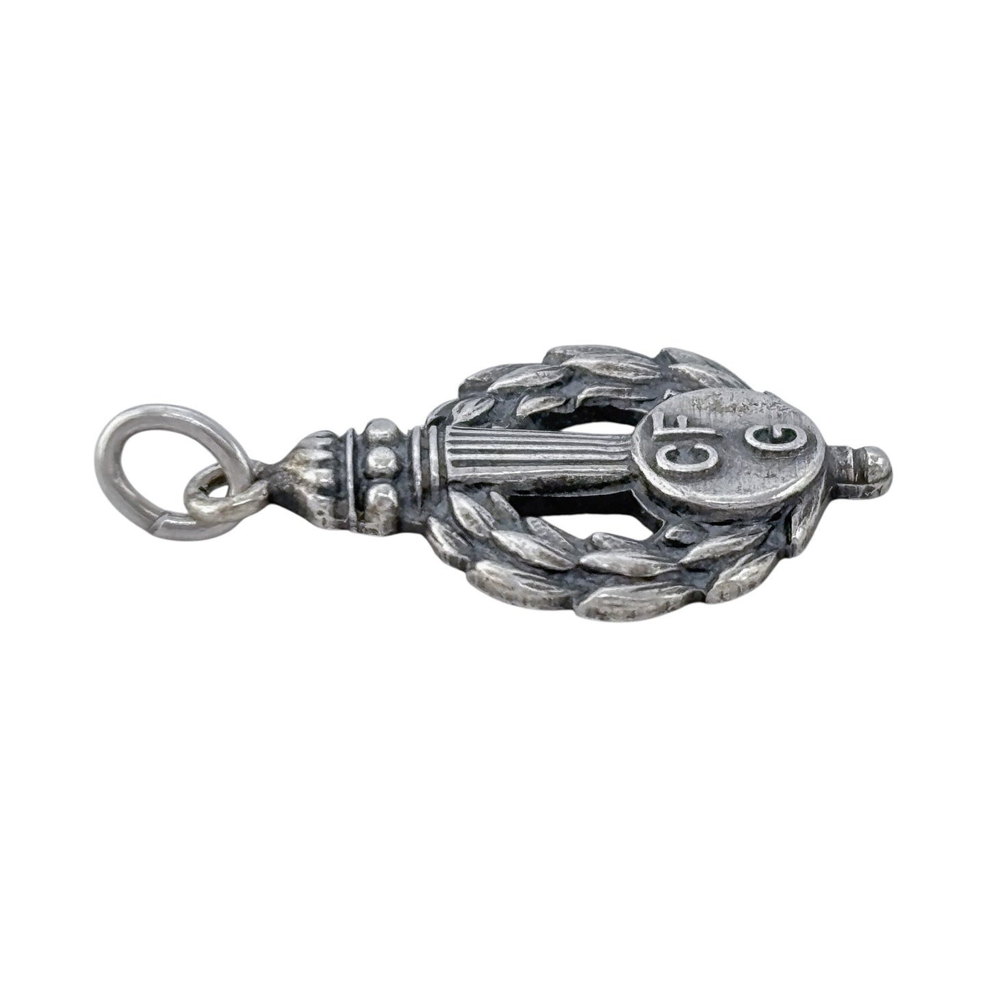 Vintage Sterling Silver 925 Laurel Wreath Pendant