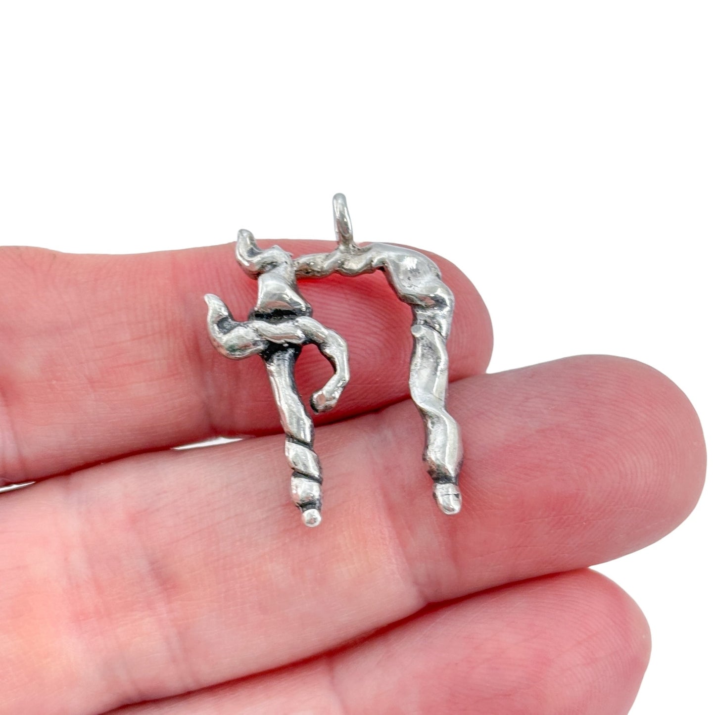 Vintage Sterling Silver 925 Judaica Heth Pendant