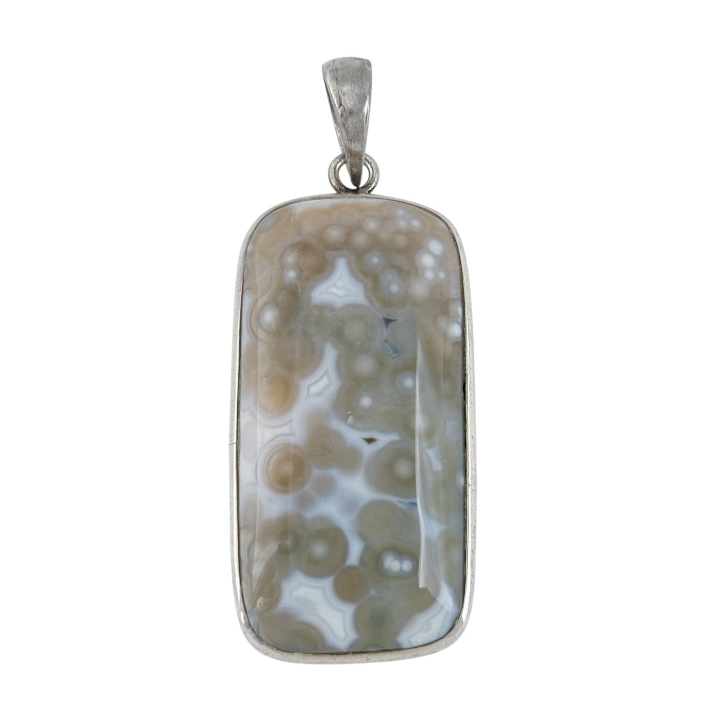 Vintage Sterling Silver 925 Dendritic Agate Pendant