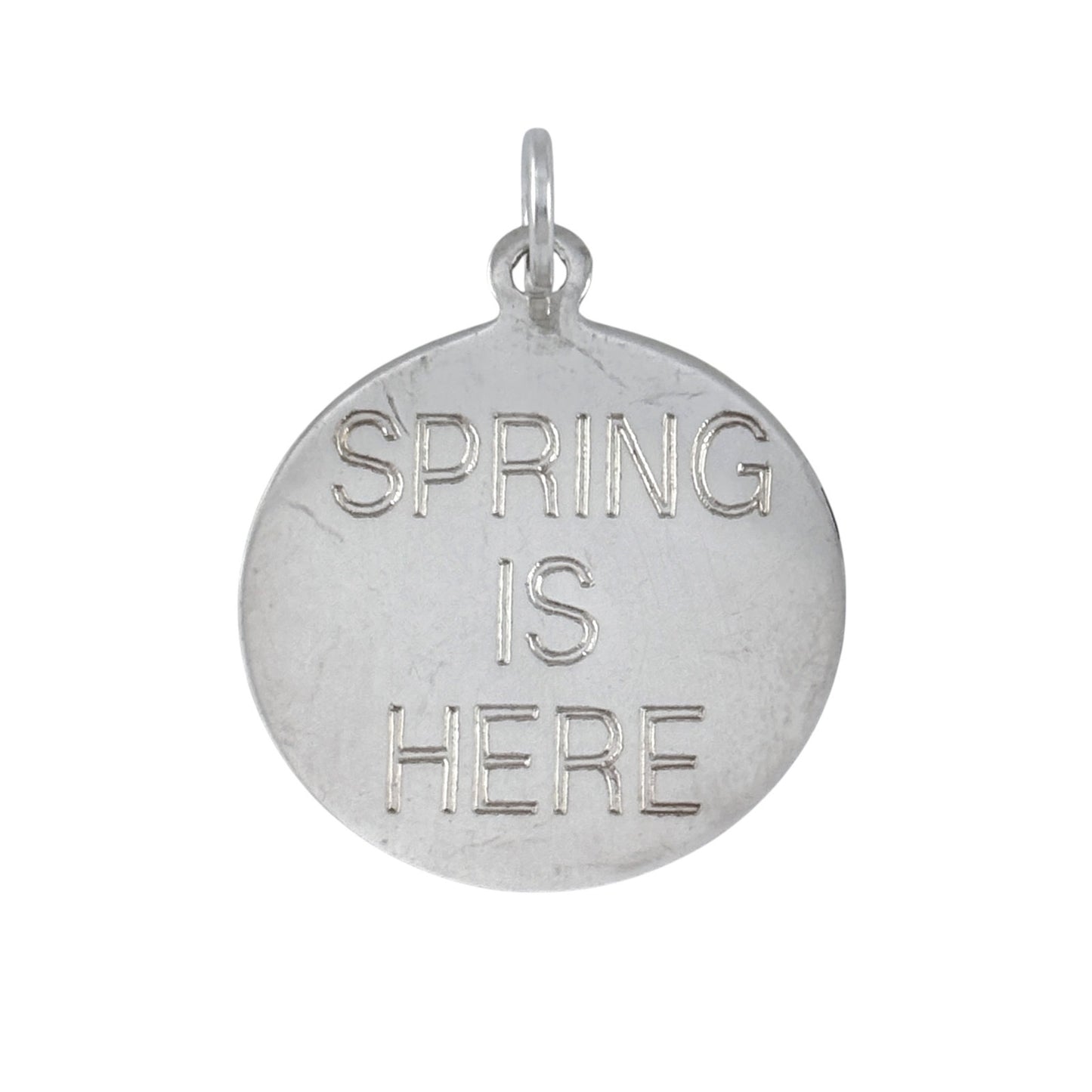 Vintage Sterling Silver 925 Spring Is Here Pendant