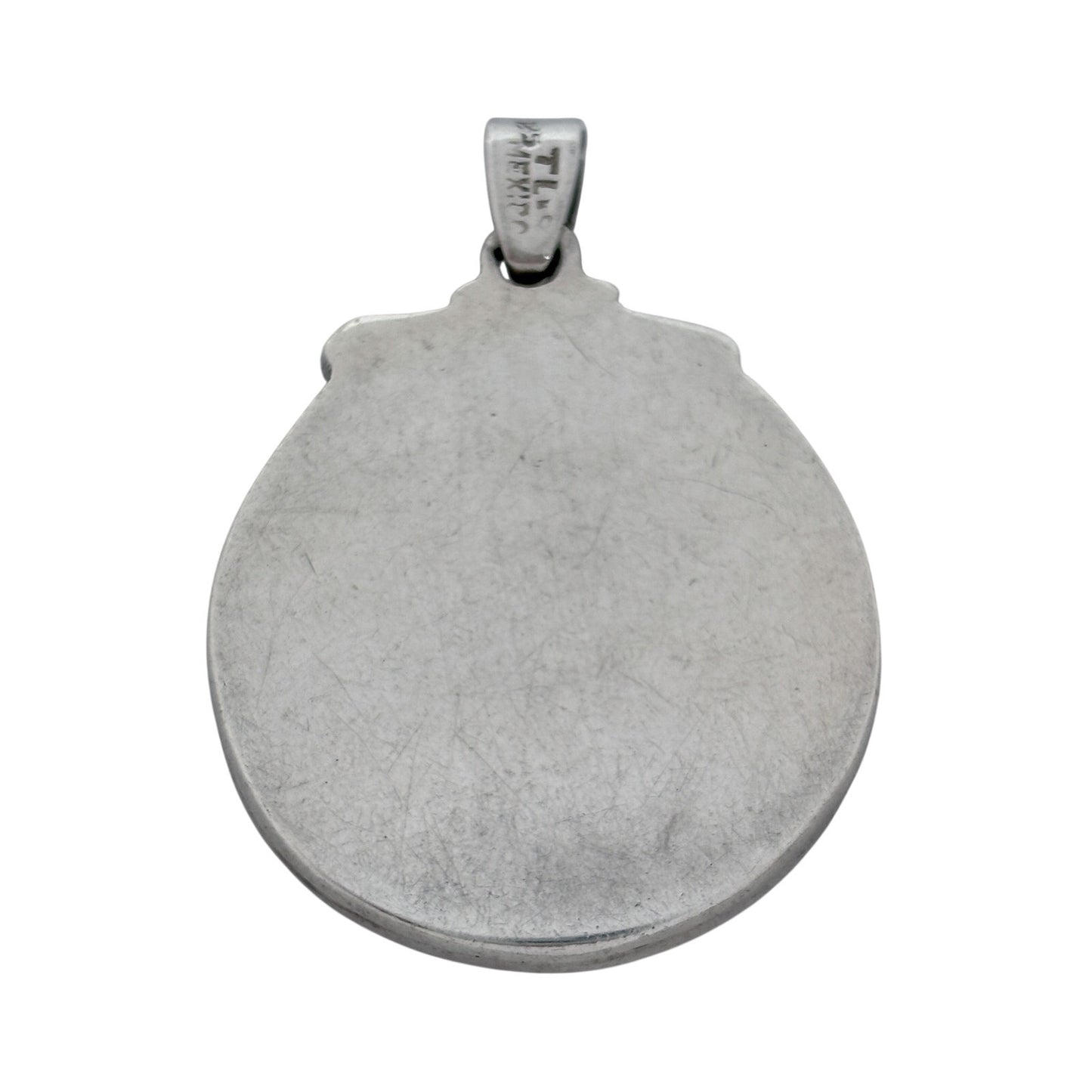 Vintage Mexico Taxco Sterling Silver 925 Mother of Pearl Pendant