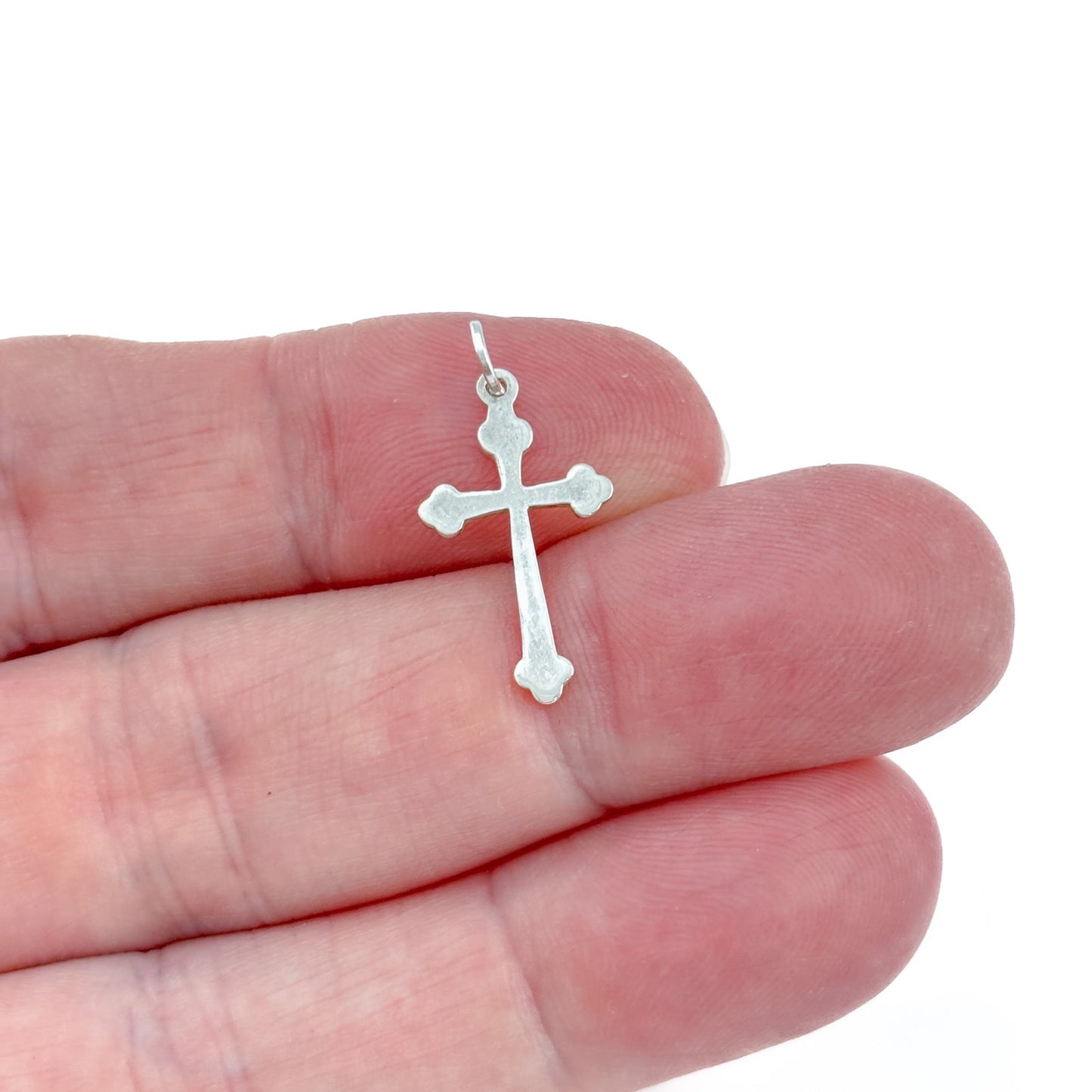 Vintage Sterling Silver 925 Dainty Cross Pendant