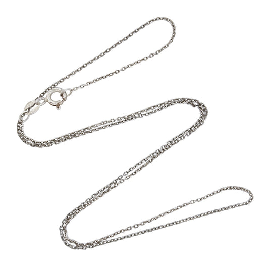 Vintage Sterling Silver 925 Cable Link Chain Necklace 18"