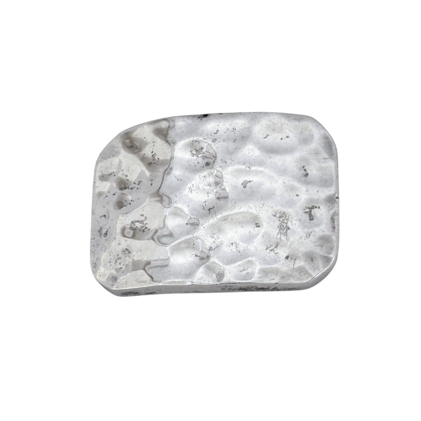 Vintage Sterling Silver 925 Hammered Rectangular Pendant