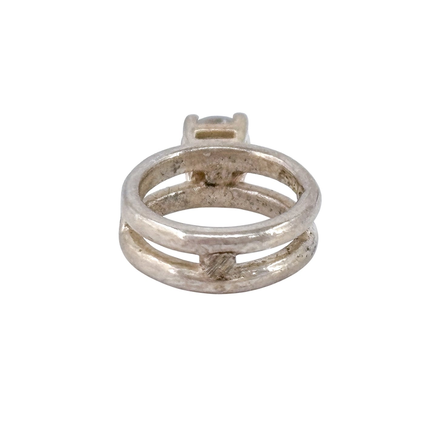 Vintage Sterling Silver 925 Wedding Engagement Ring Charm