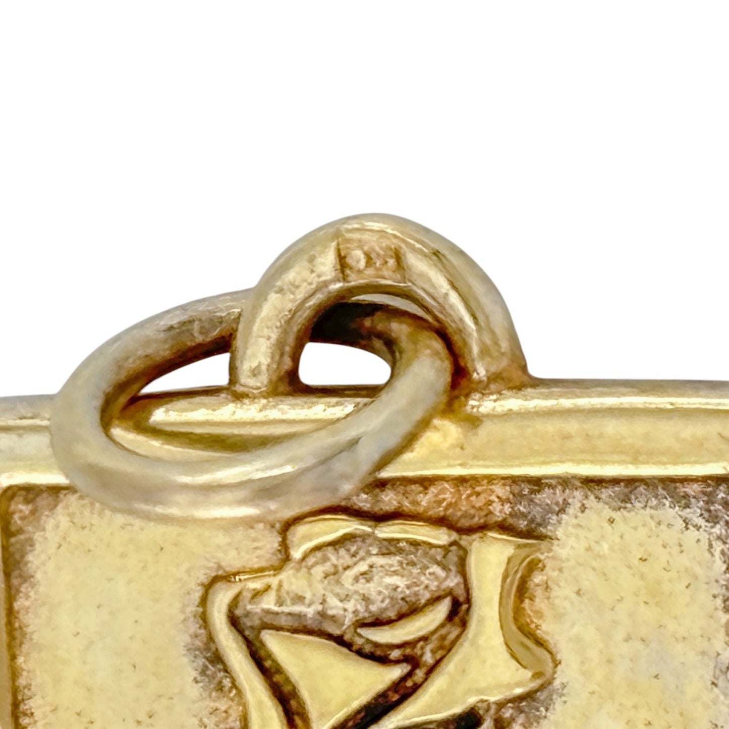 Vintage Gold-Tone Sterling Silver 925 Rose Charm