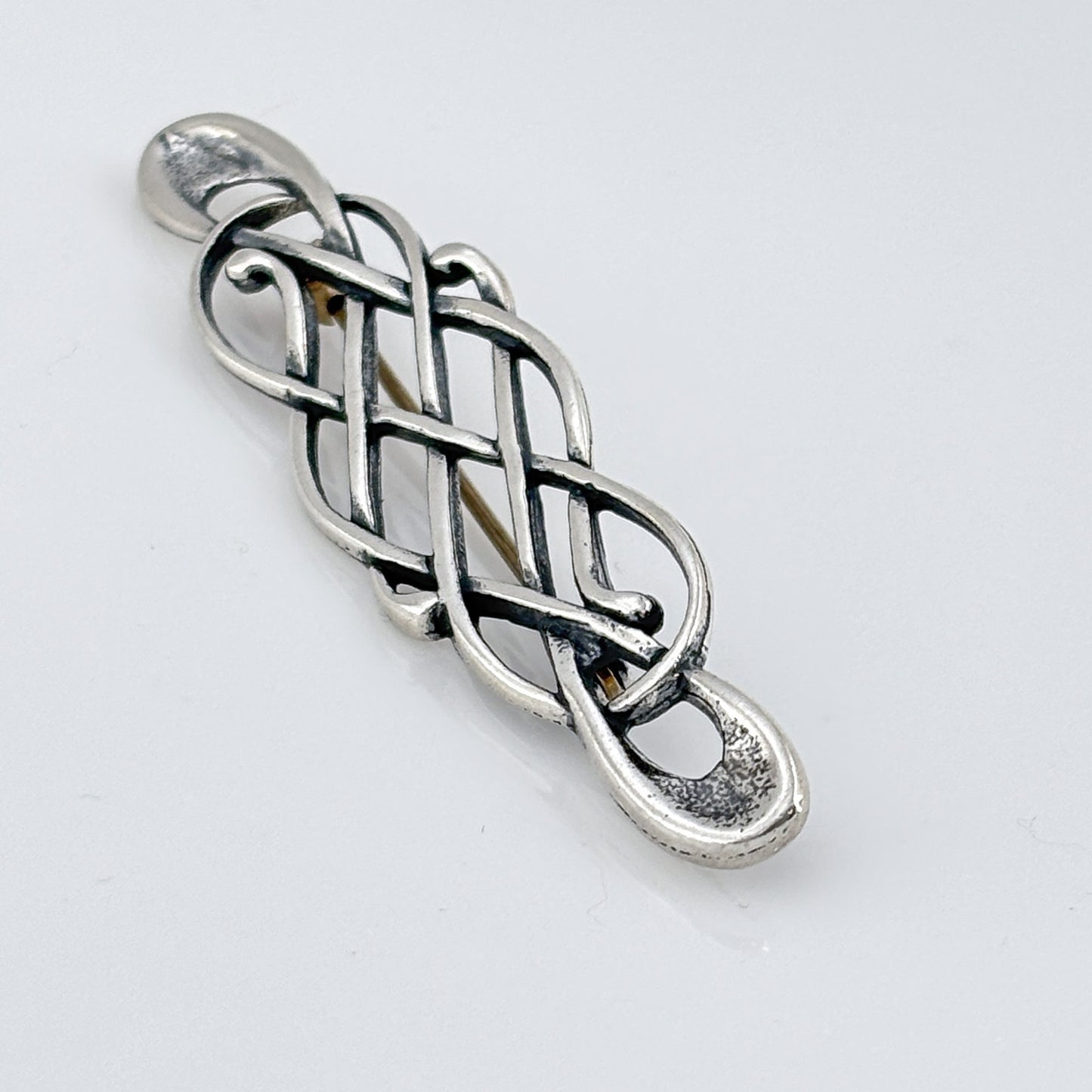 Vintage Sterling Silver 925 Celtic Knot Brooch