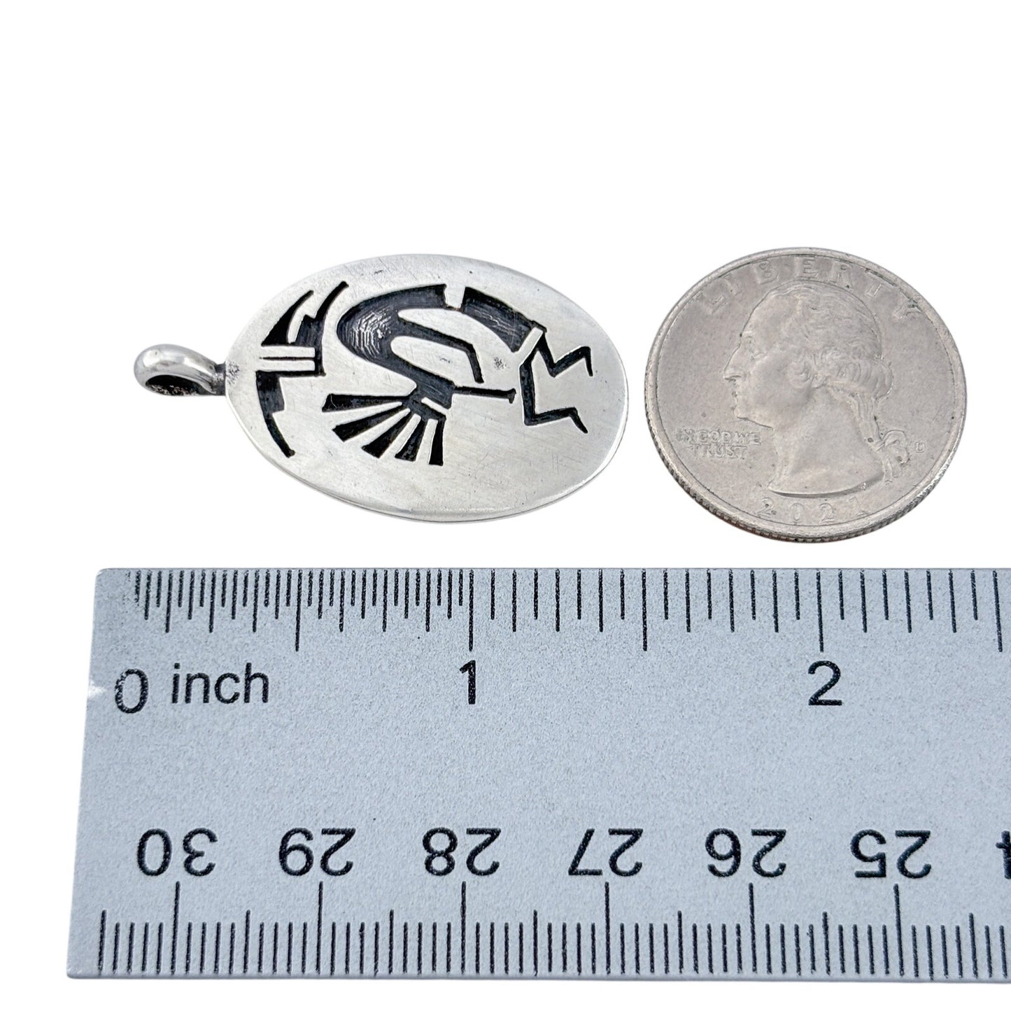 Vintage Sterling Silver 925 Kokopelli Pendant
