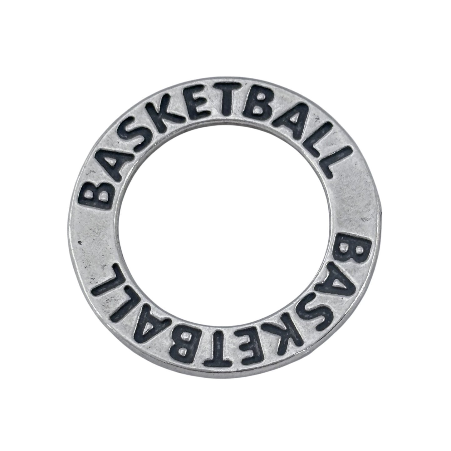 Vintage Sterling Silver 925 Basketball Pendant