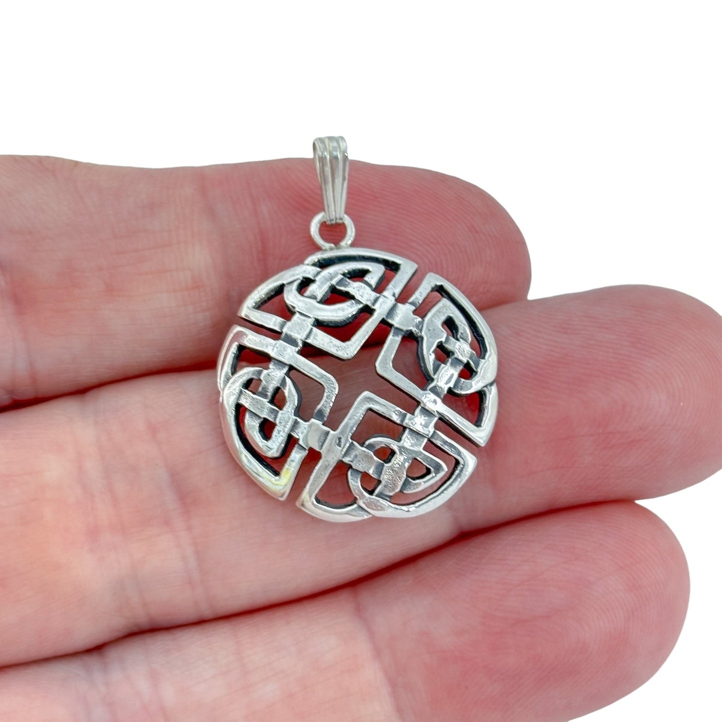 Vintage Sterling Silver 925 Celtic Knot Pendant