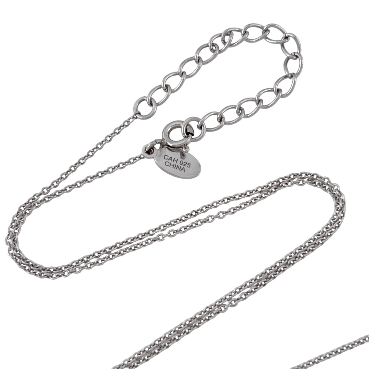 Vintage Italian Sterling Silver 925 Cable Link Chain Necklace 18.5"