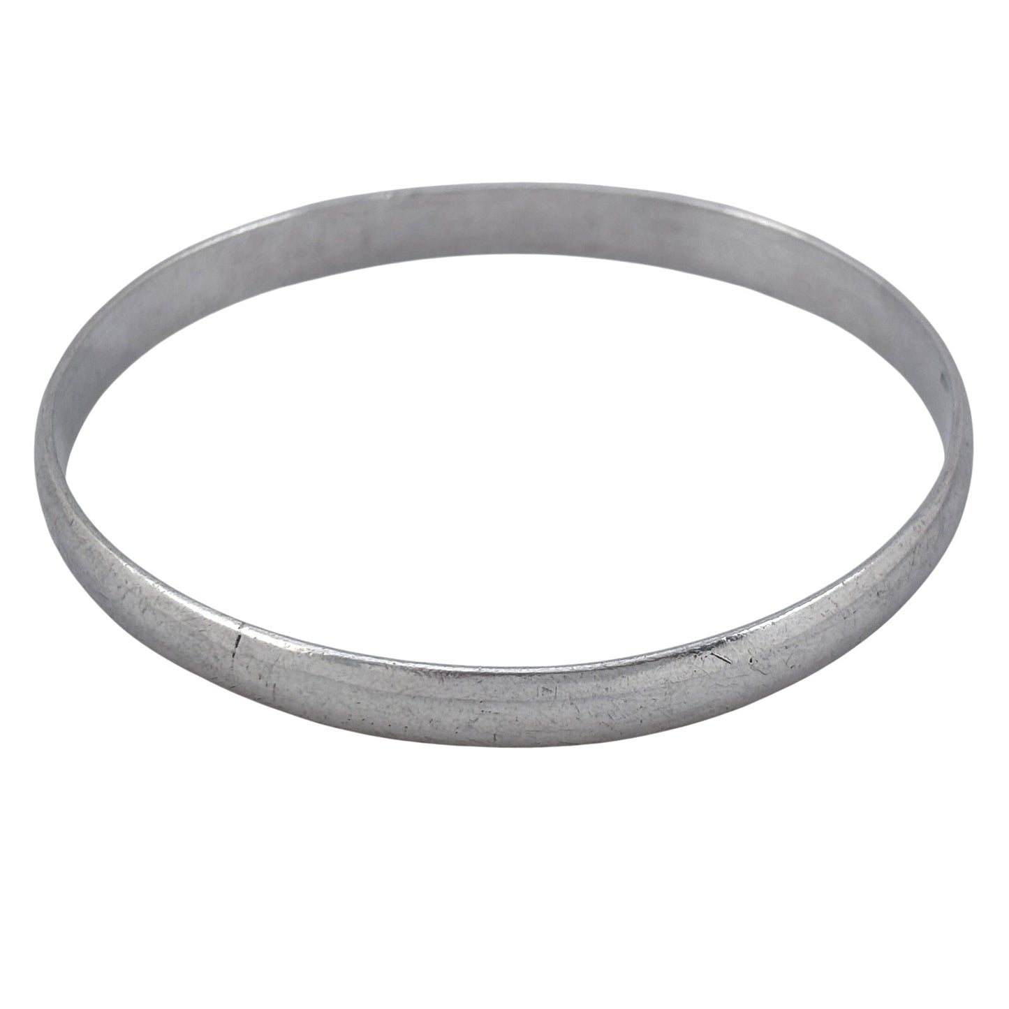Vintage Sterling Silver 925 Classic Bangle Bracelet 8.25"