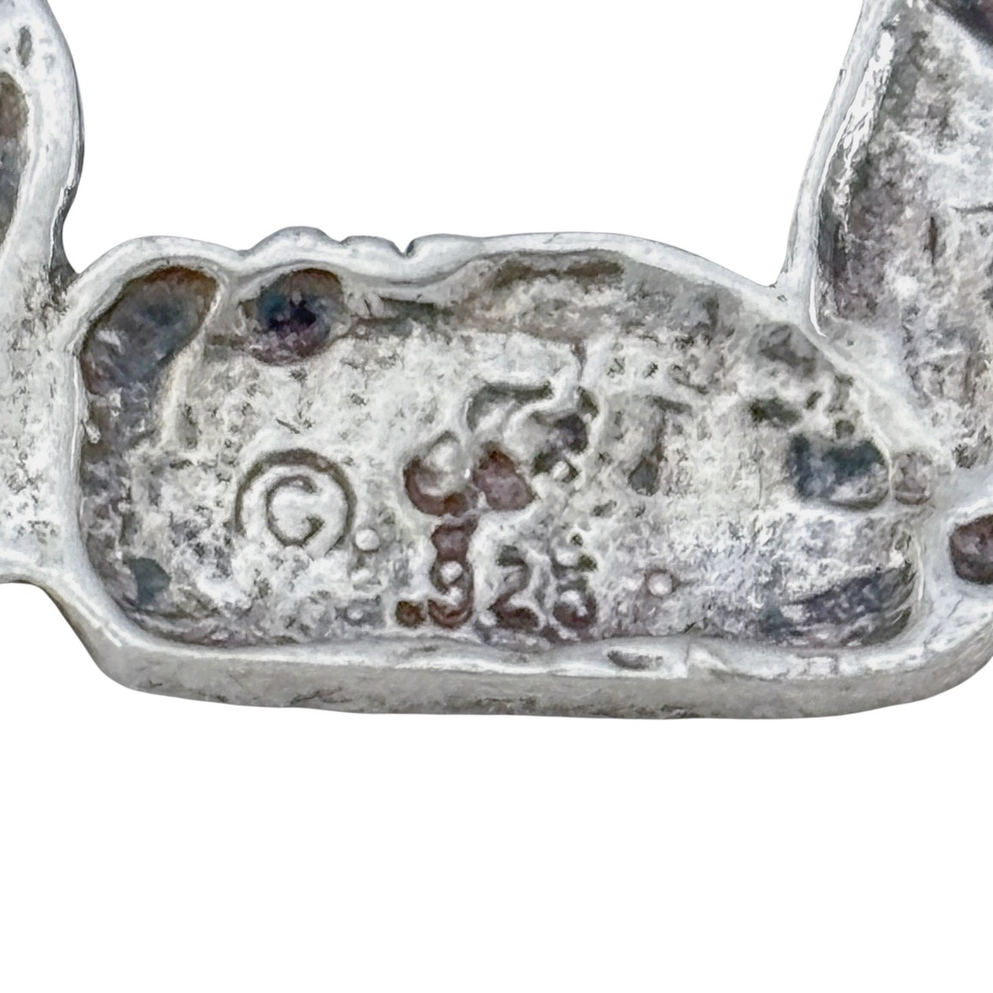 Vintage Sterling Silver 925 Nativity Brooch