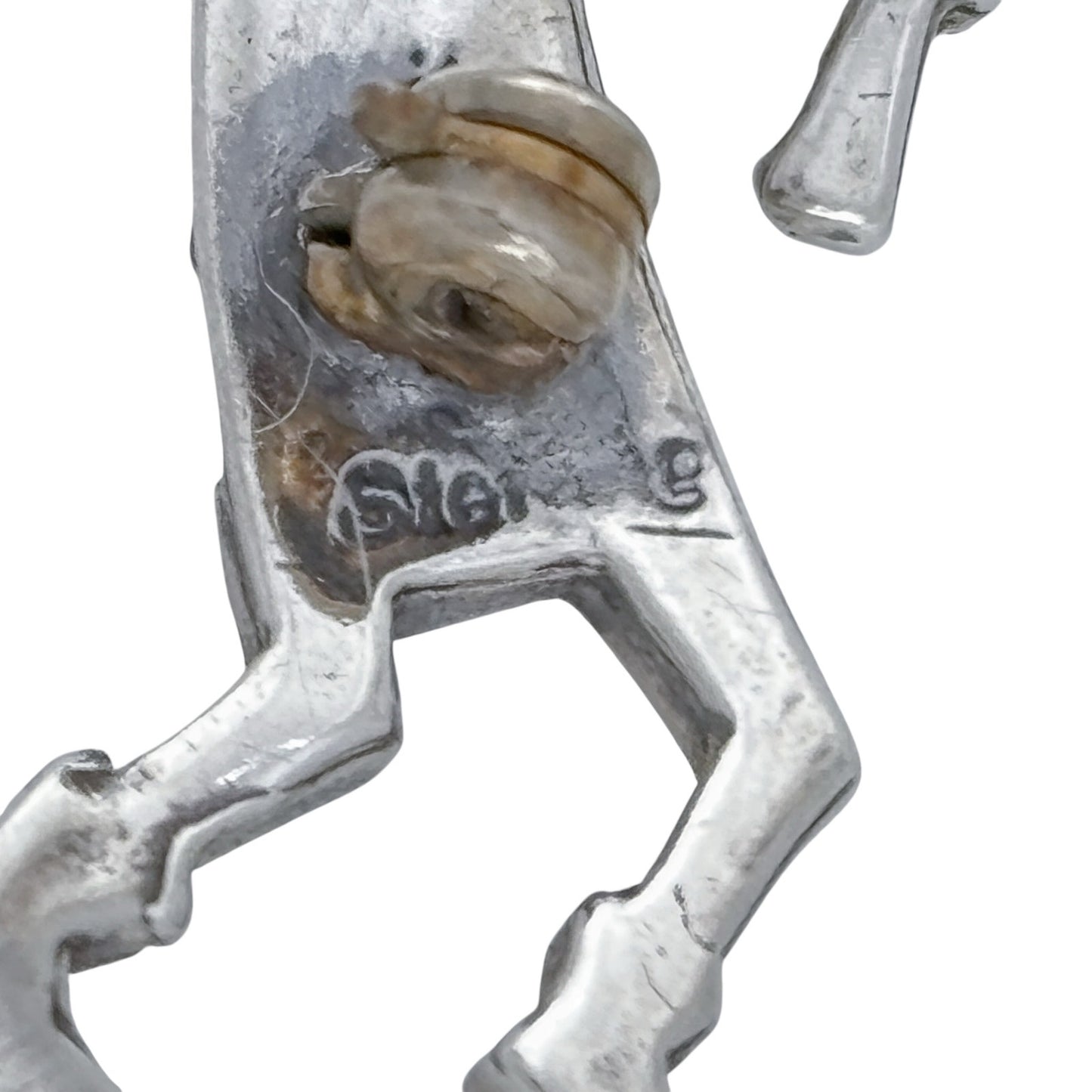Vintage Sterling Silver 925 Kokopelli Brooch