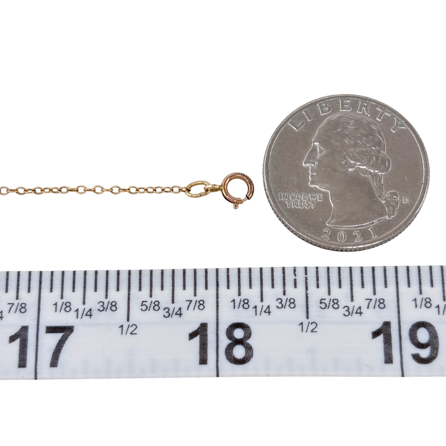 Vintage 1/20 14K Gold-Filled XOXO Necklace 17-18"