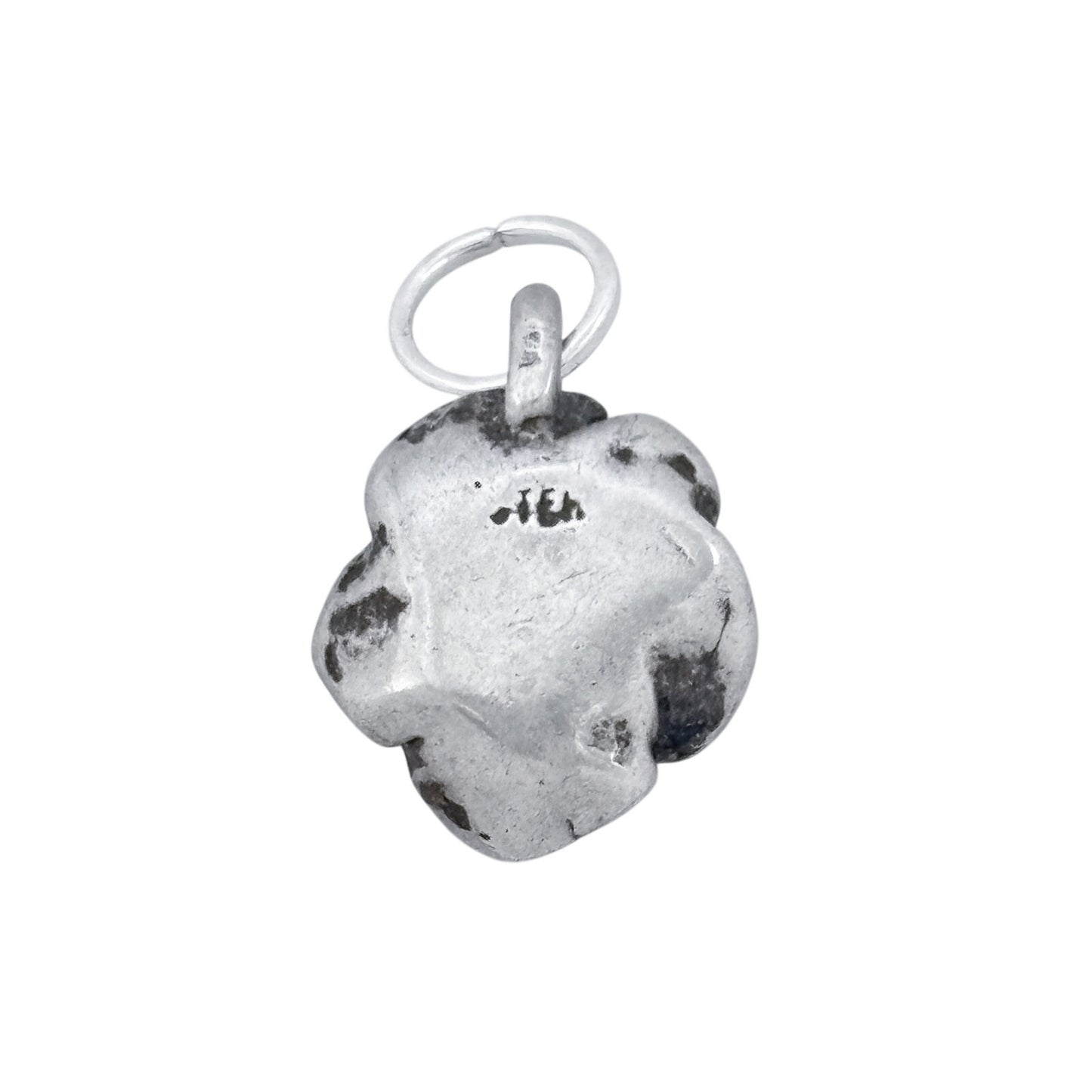 Vintage Sterling Silver 925 Oxidized Rose Charm