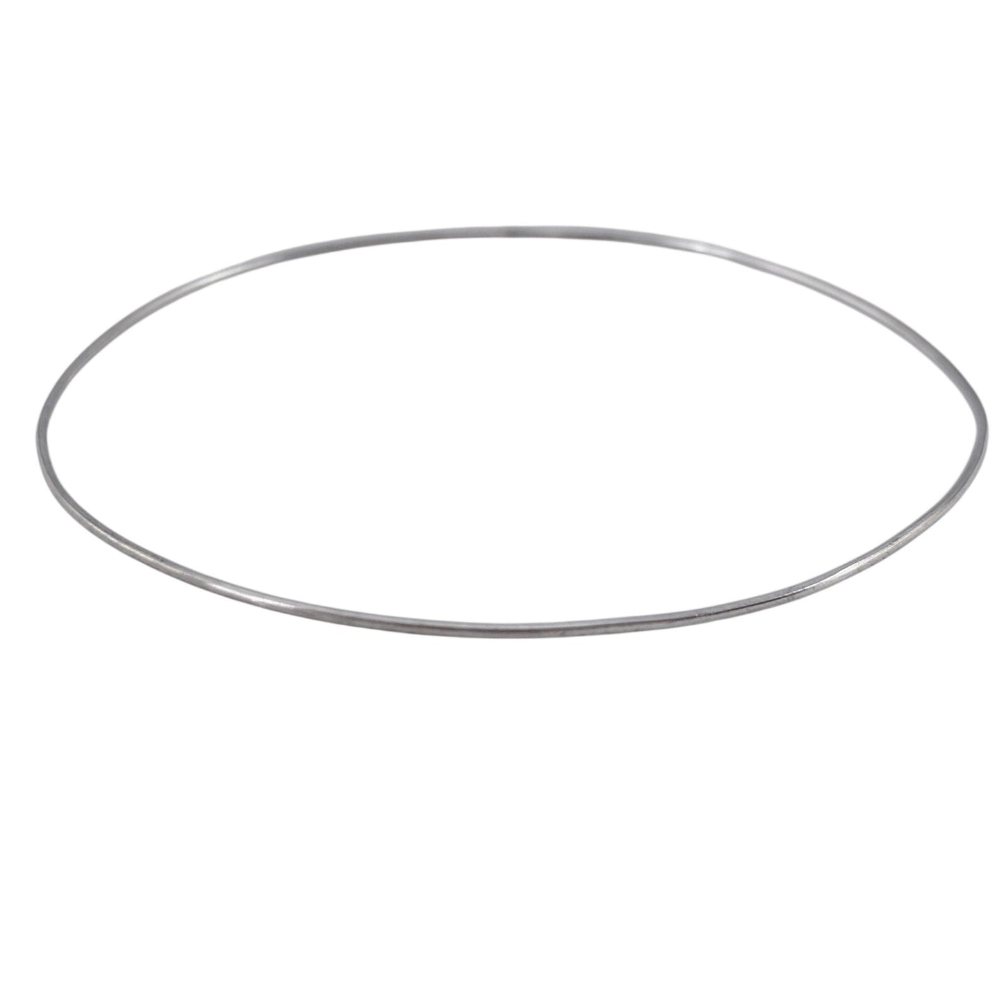 Vintage Sterling Silver 925 Hoop Bangle Bracelet 8.25"
