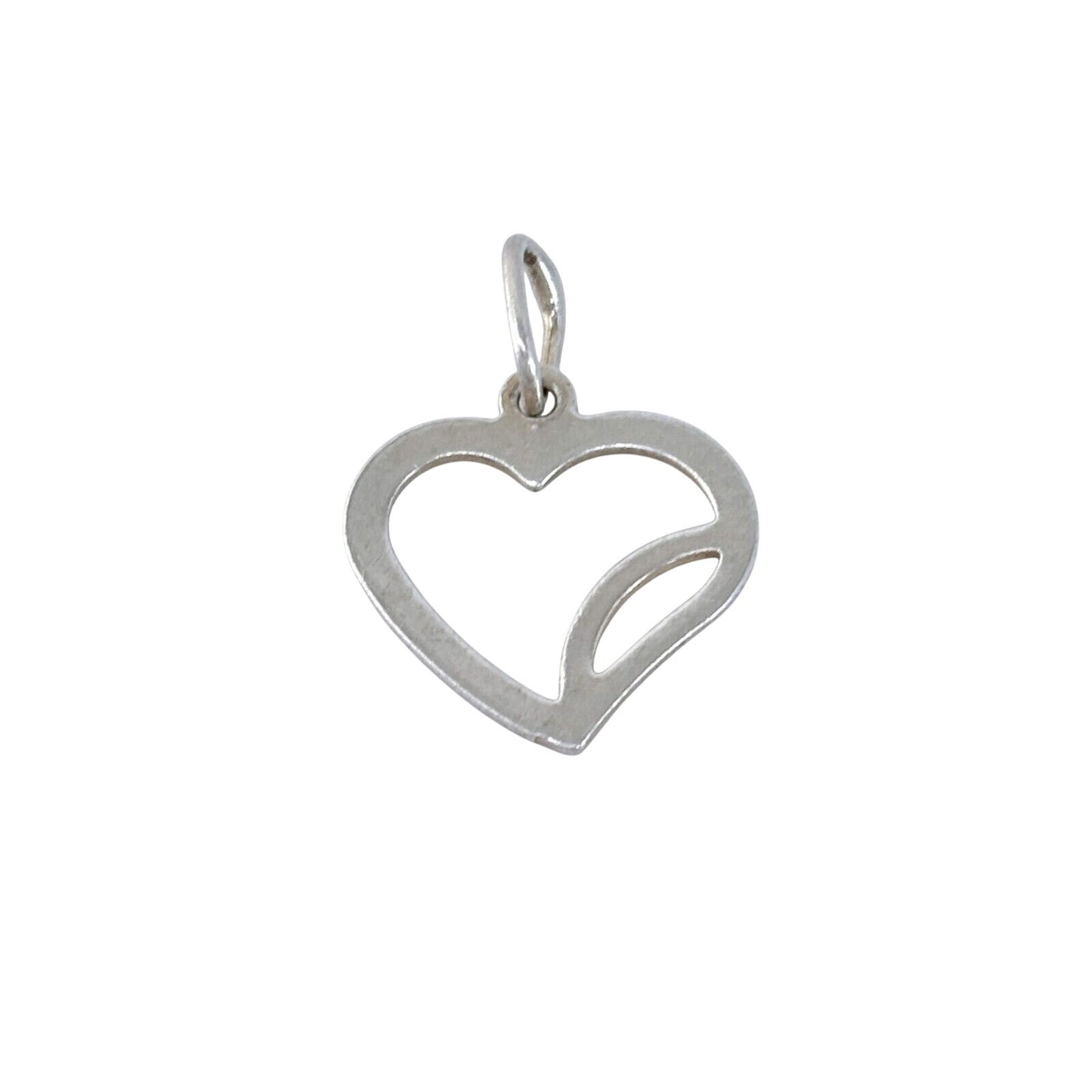 Vintage Sterling Silver 925 Openwork Heart Pendant