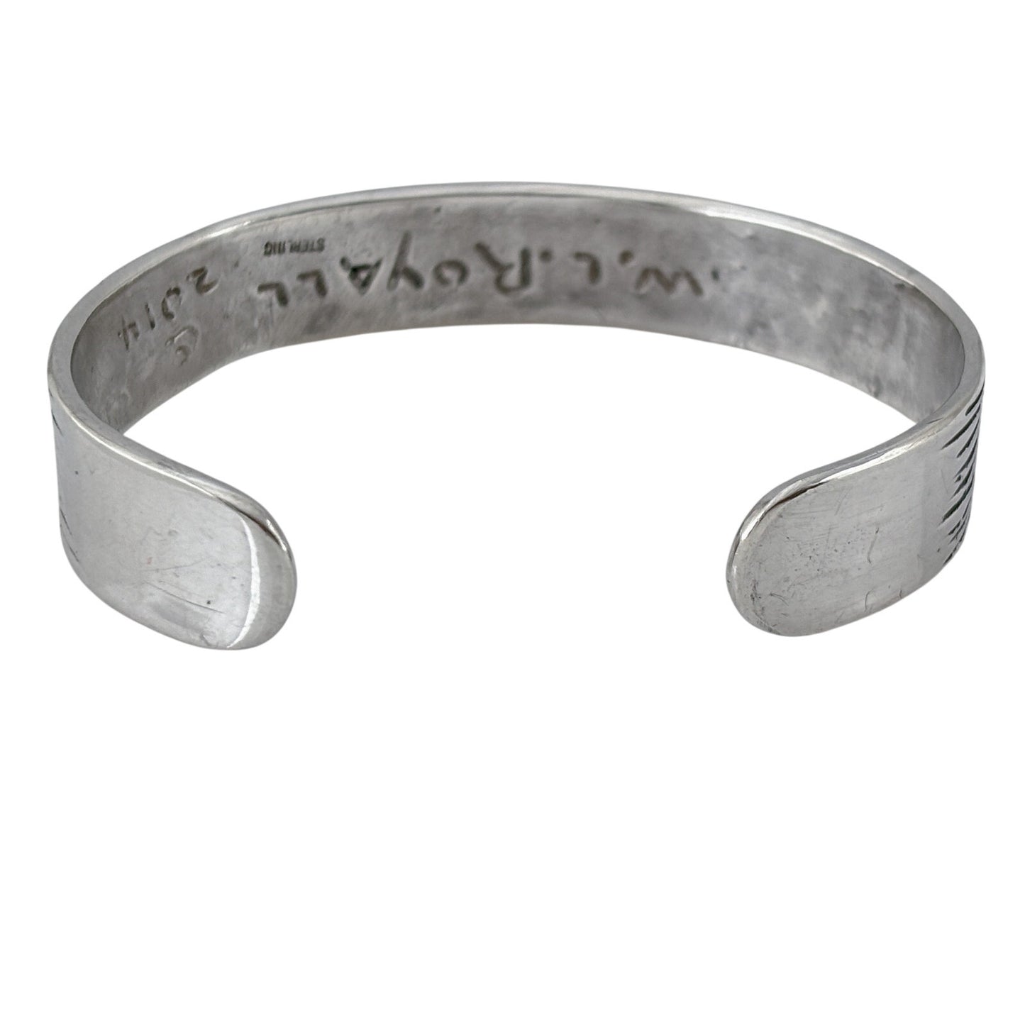 W.L. Royall Sterling Silver 925 39.2 gram Cuff Bracelet 7.5"