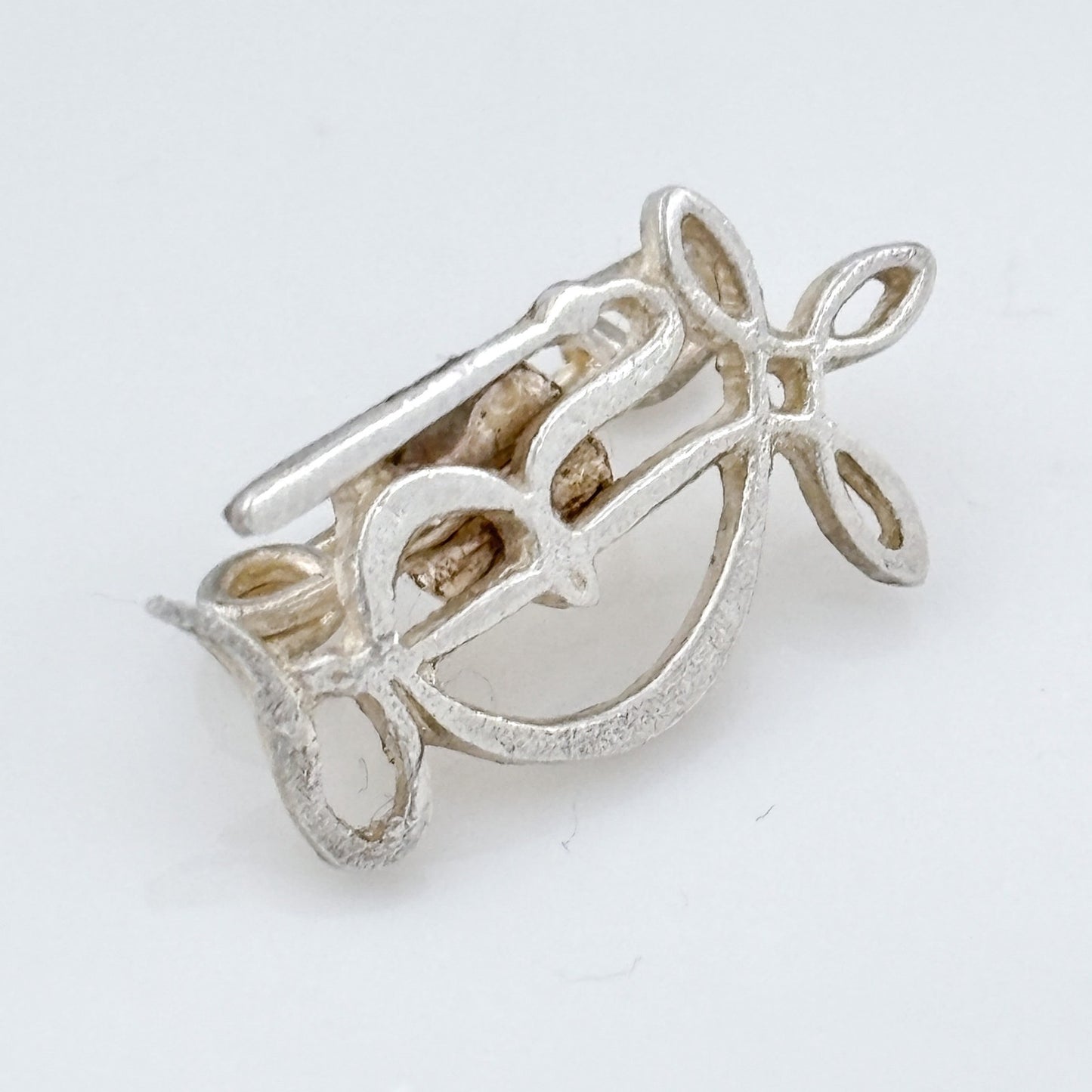 Vintage Sterling Silver 925 Monogram Letter R Brooch