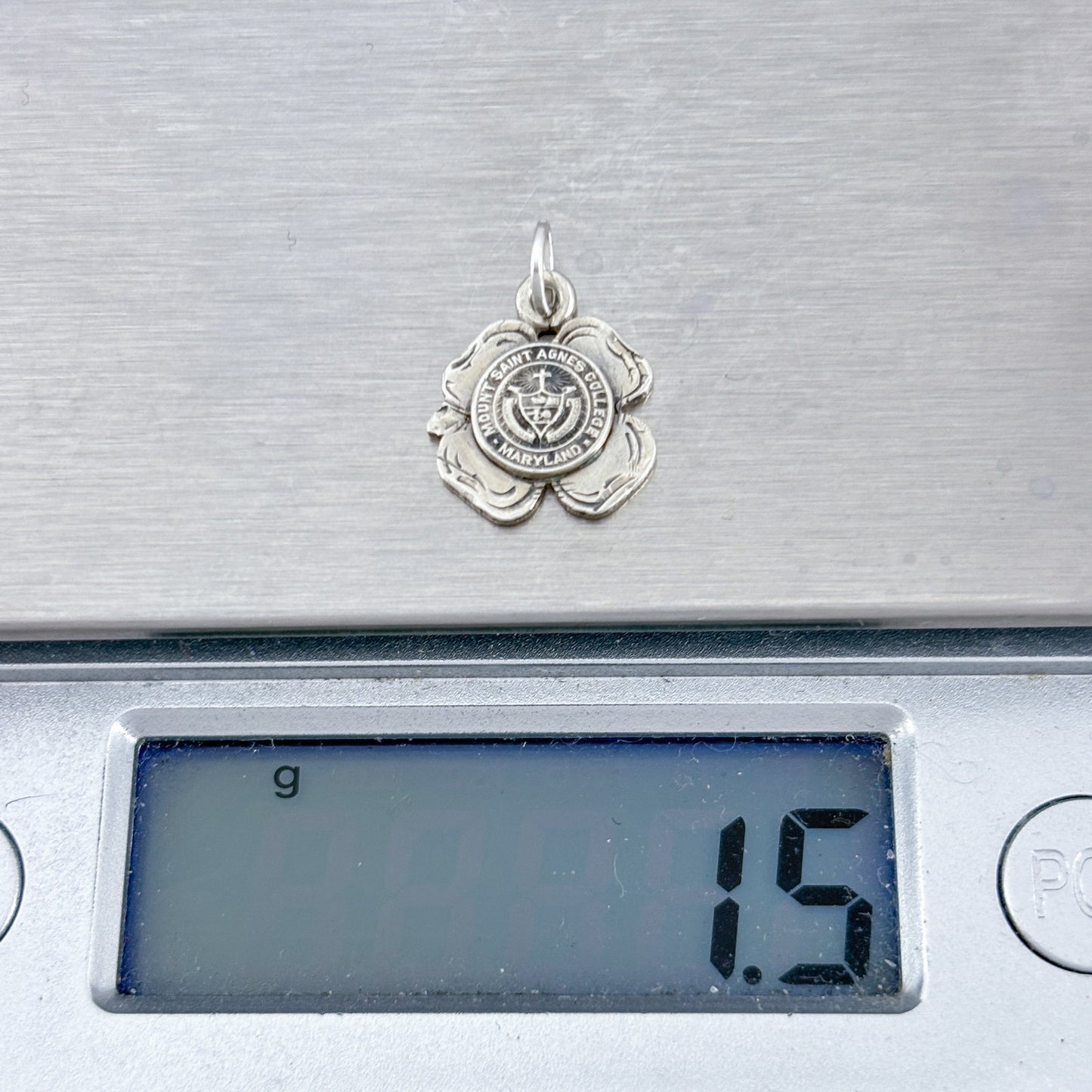 Vintage Sterling Silver 925 Mount Saint Agnes College Charm