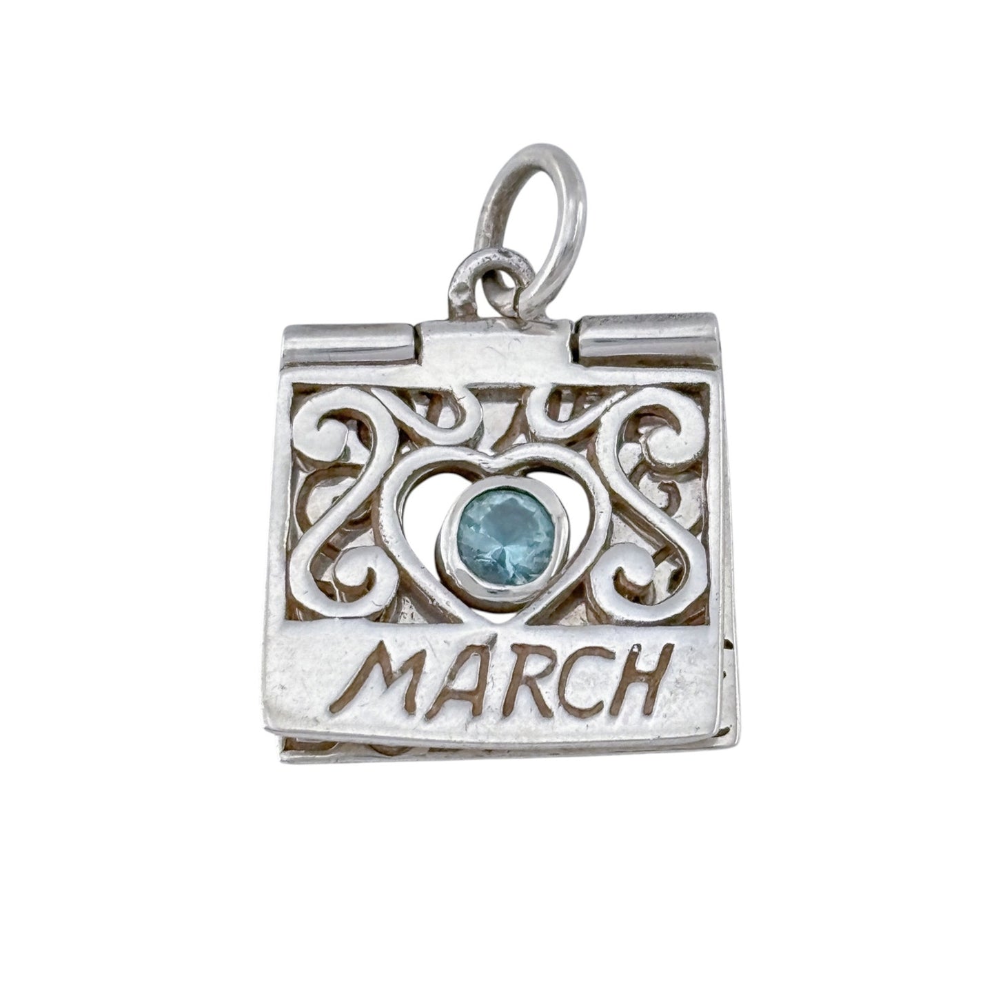 Vintage Sterling Silver 925 March “You Are Lovable” Charm